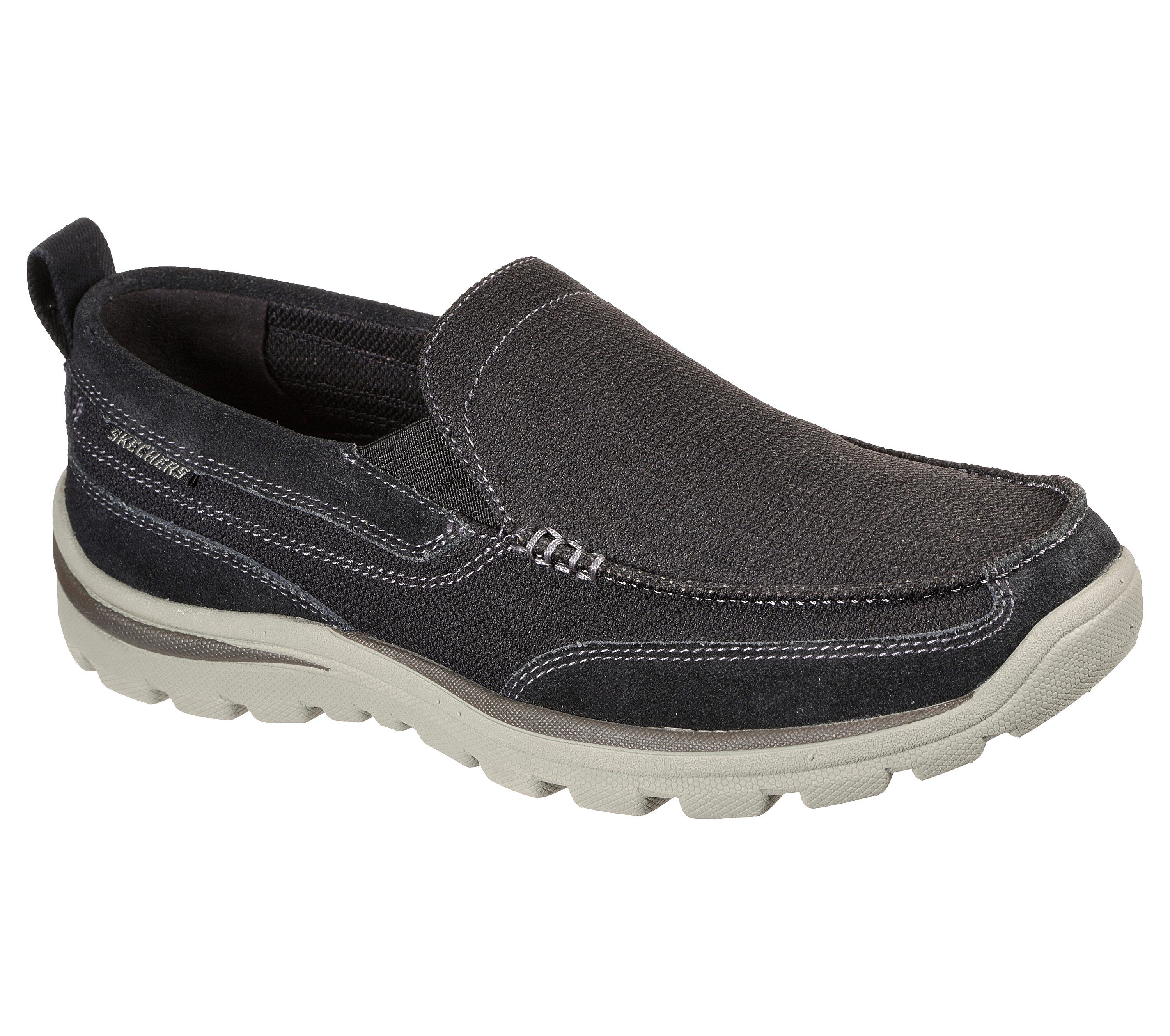 skechers relaxed fit memory foam shoes mens