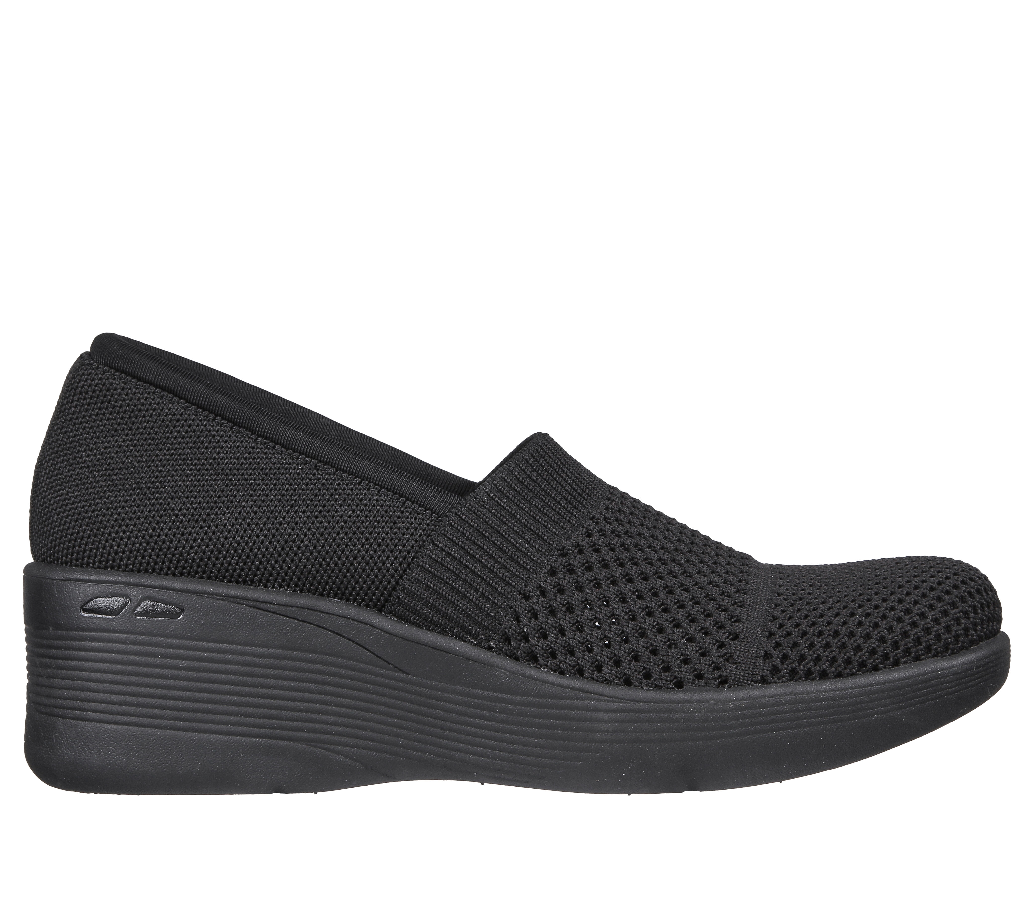 Skechers closed sales toe wedges
