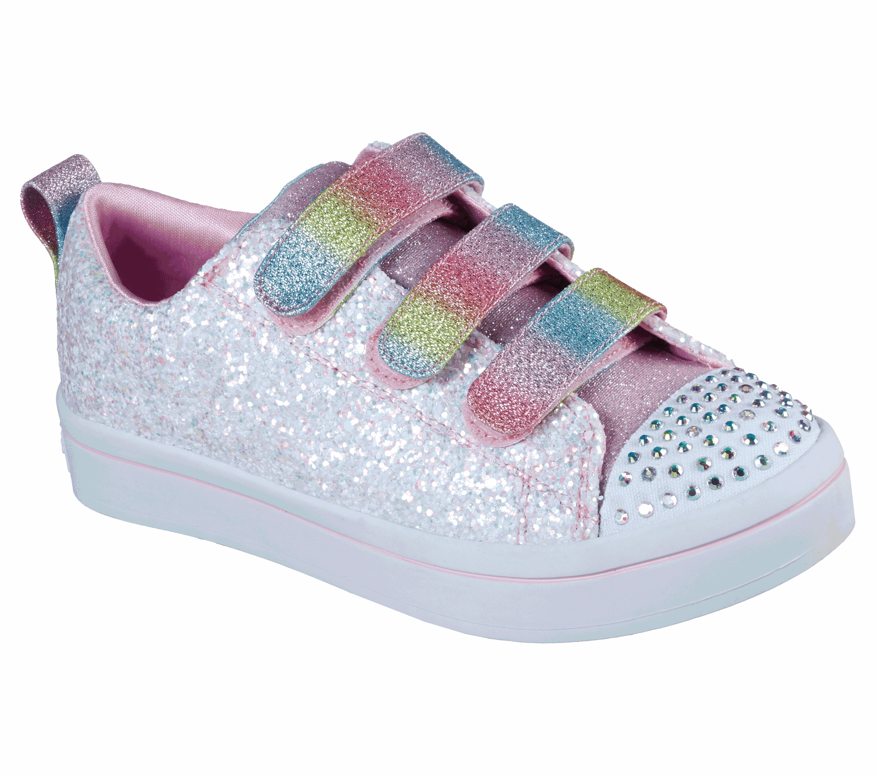 skechers twinkle toes glitter n glitz girls light up sneakers