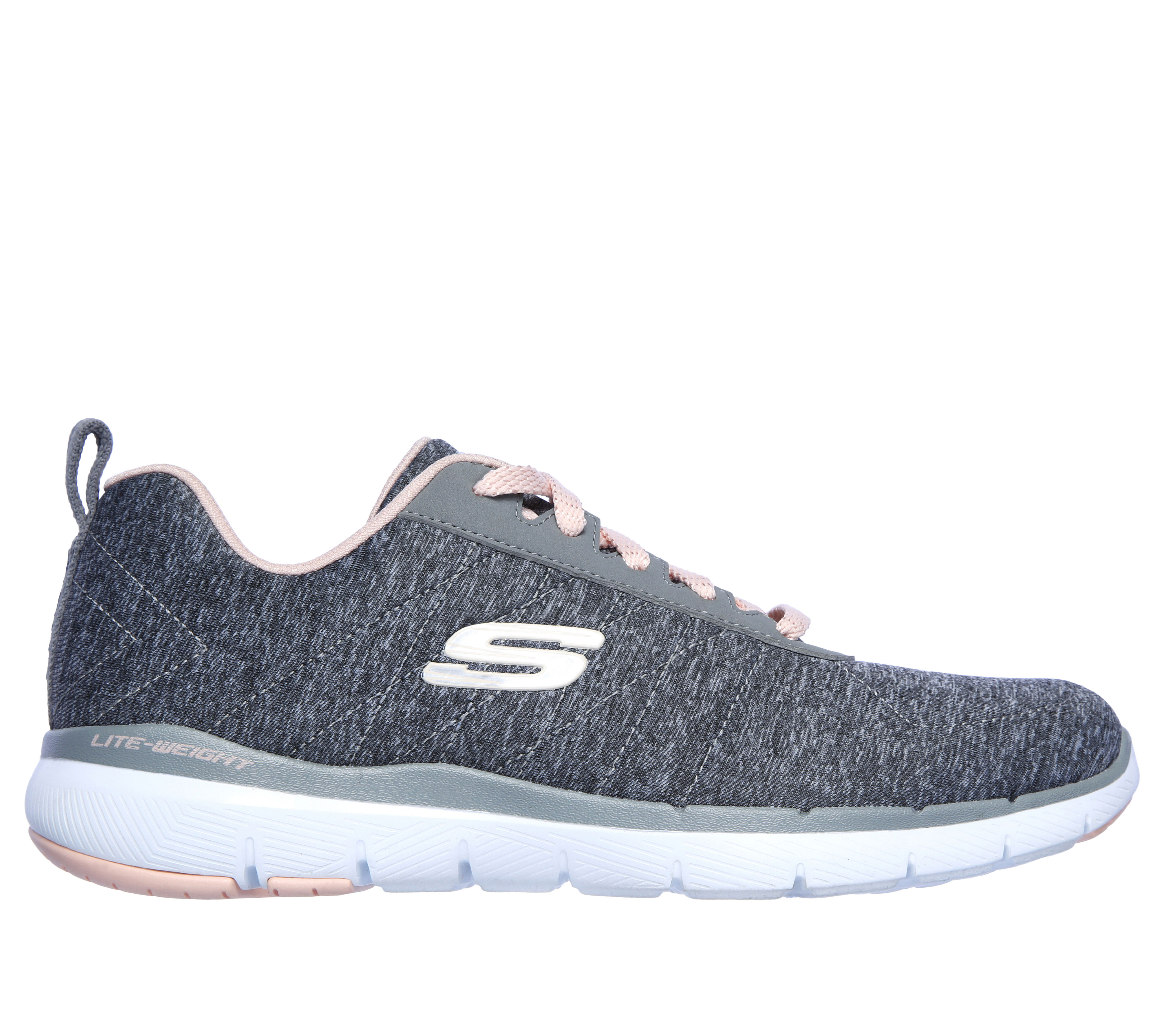 skechers sport flex appeal 3.0 lace up trainers