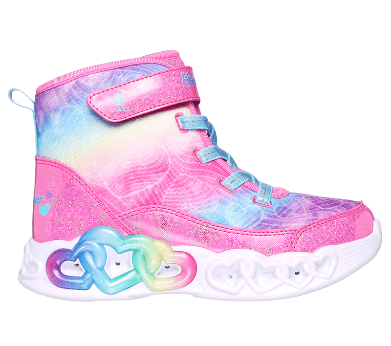 Skechers heart lights boots 2025