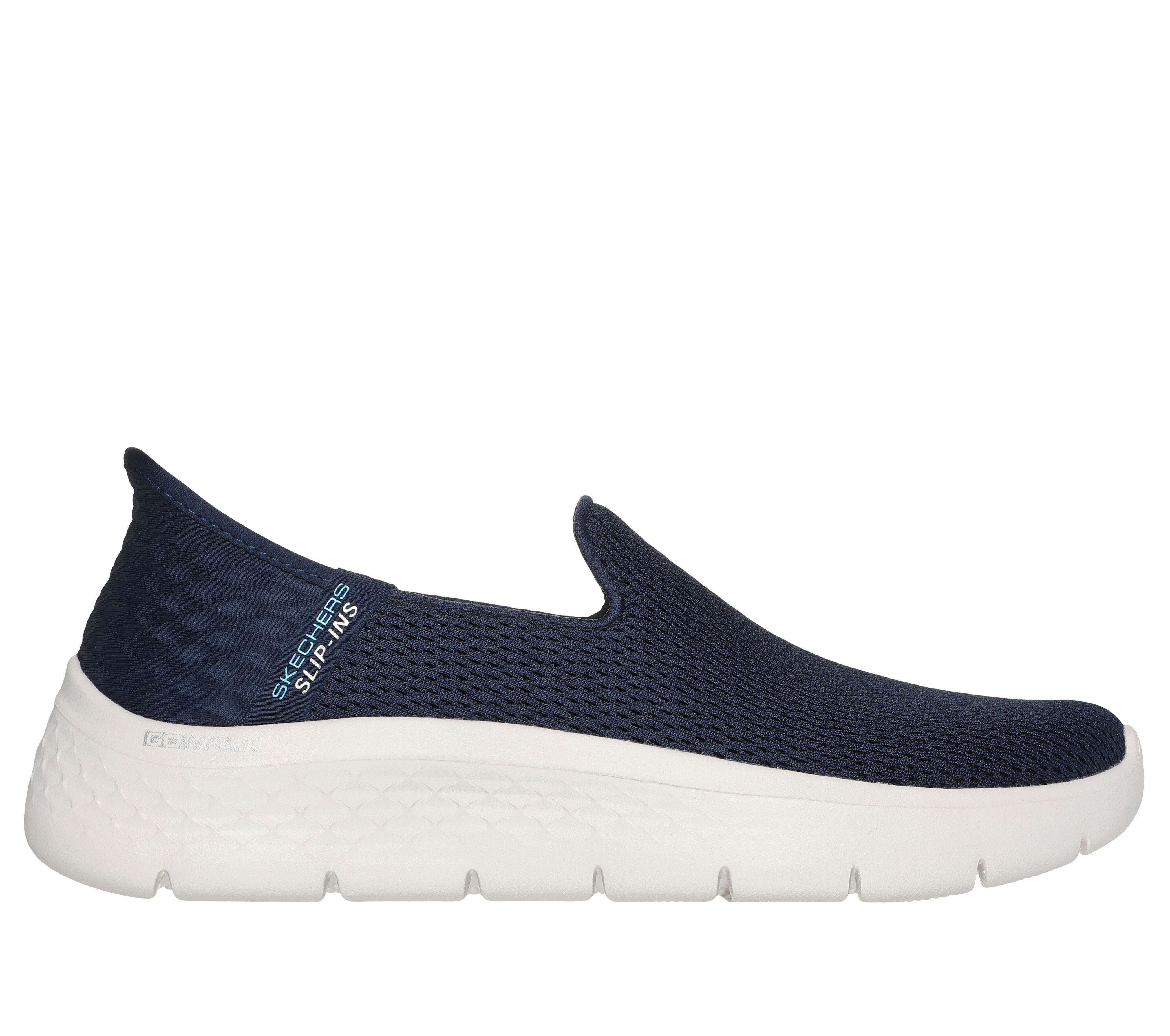 Ladies navy top skechers trainers