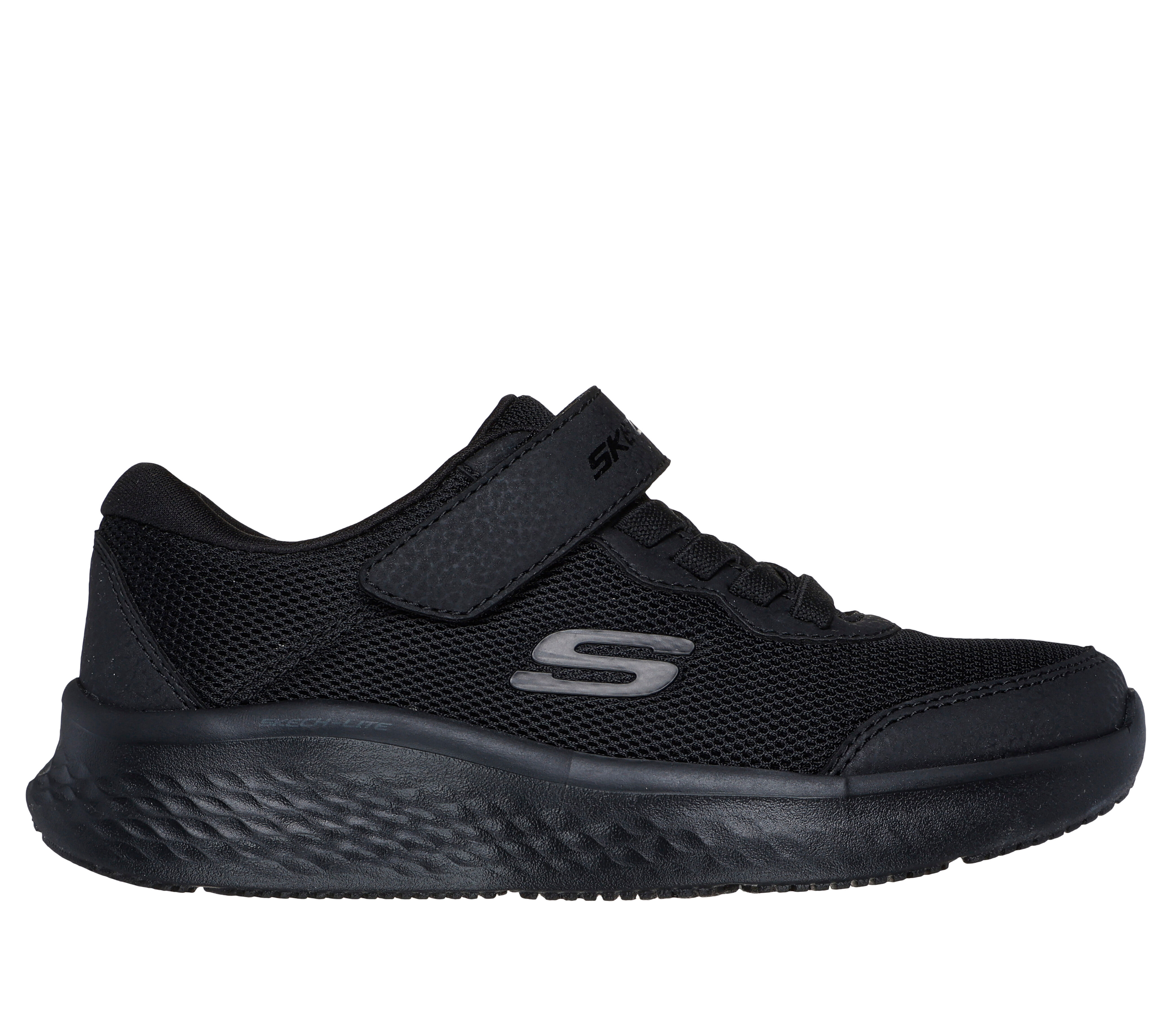 Skechers black shoes for girls outlet