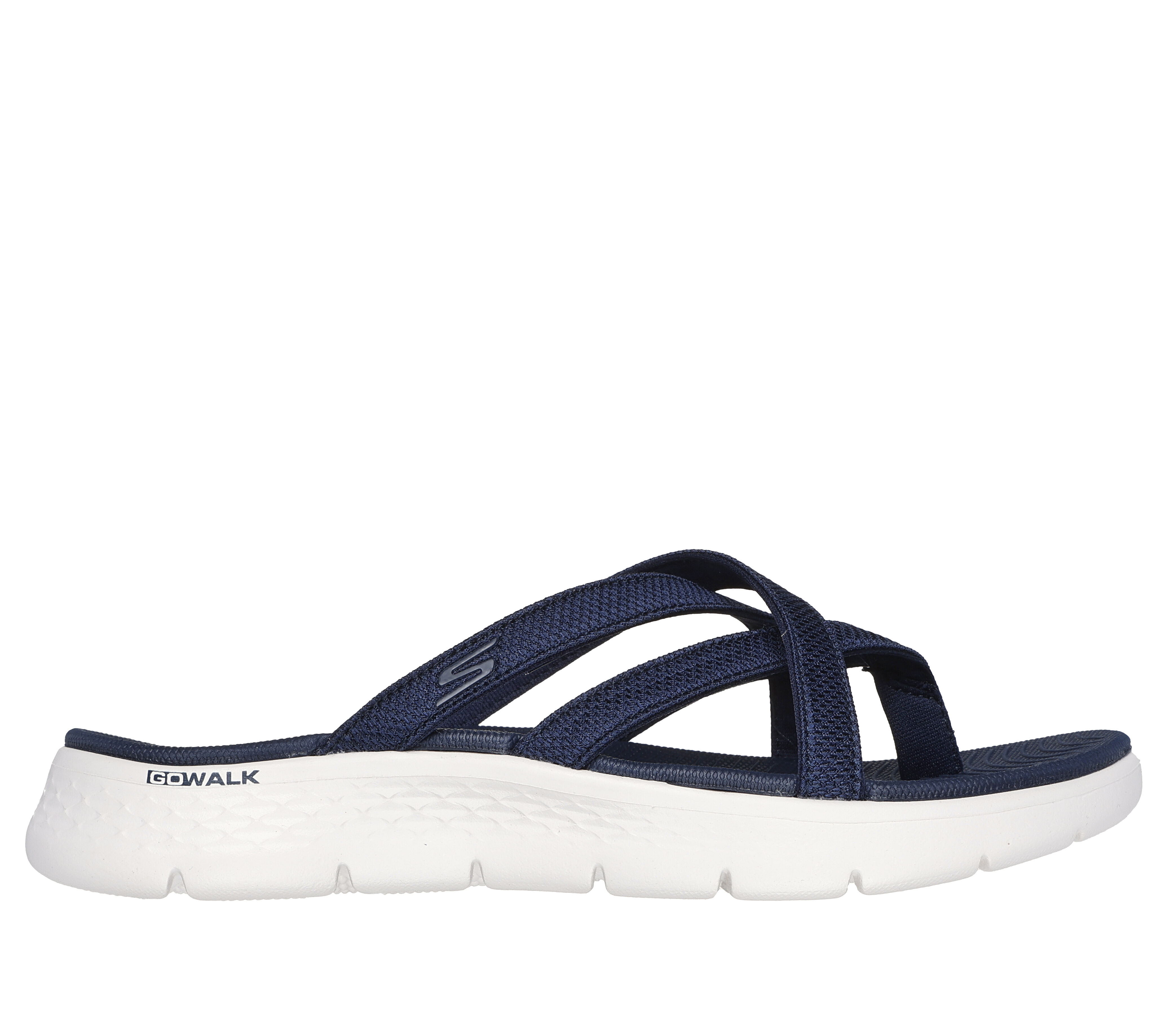 Skechers navy on sale flip flops