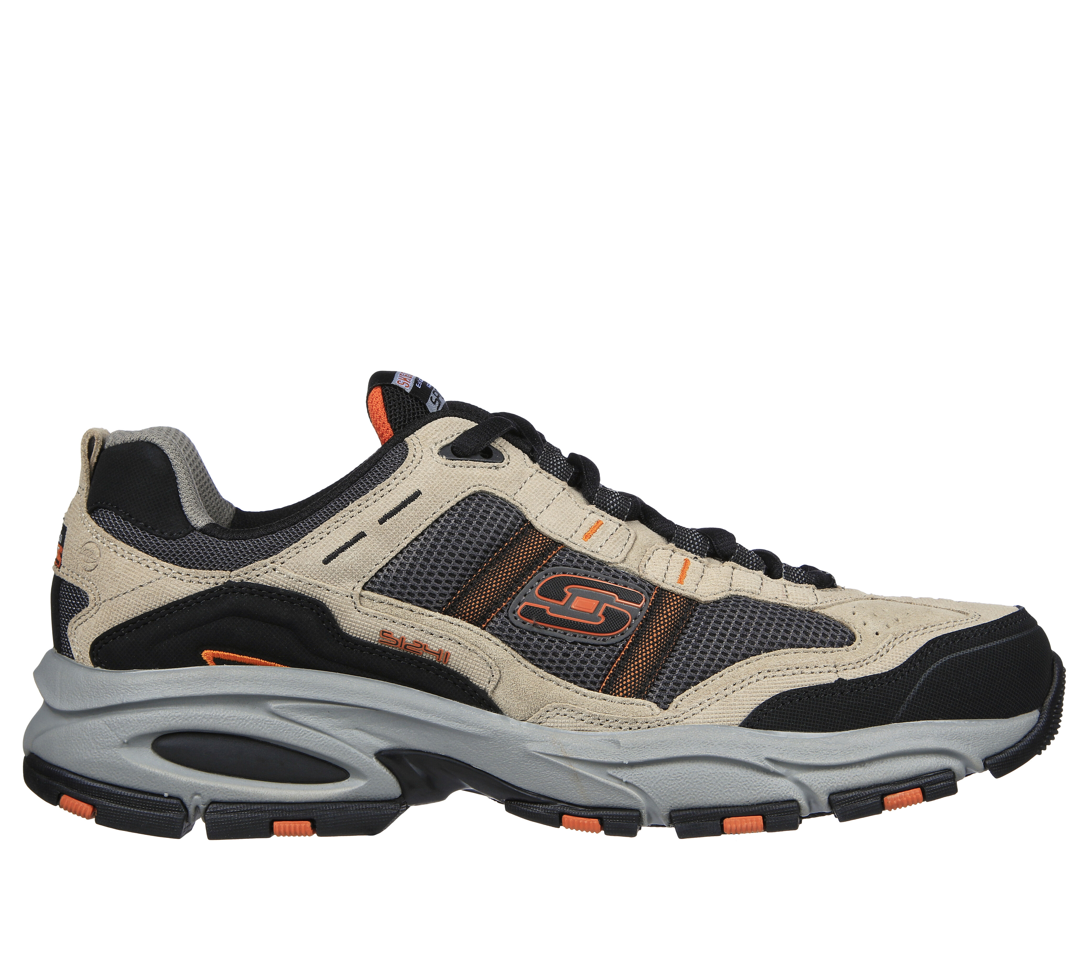 Skechers Men s Vigor Trait Shoe Size 10 Taupe Black