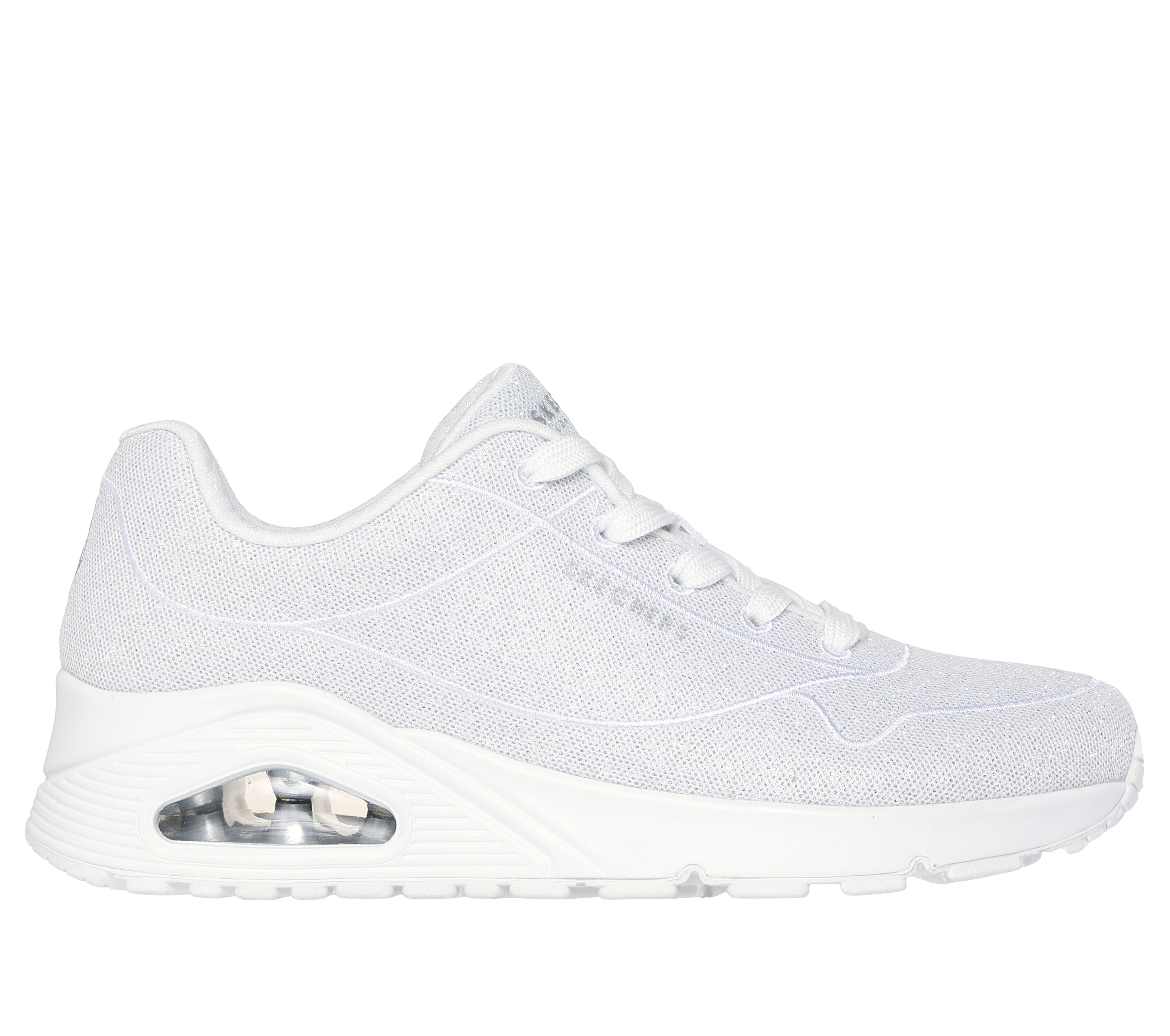 Skechers white glitter trainers cheap