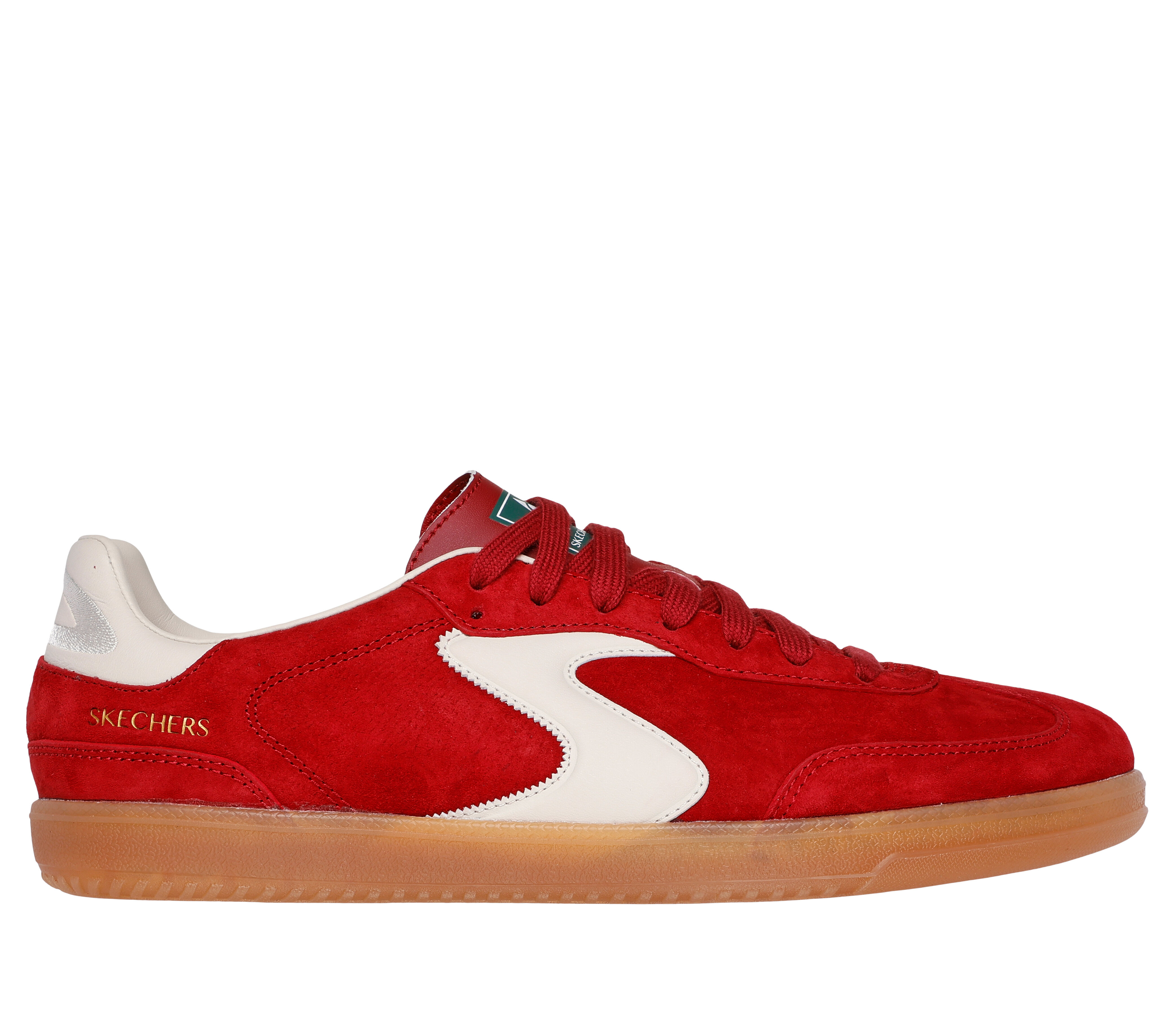 Skechers Men s Hotshot Azir Sneaker Size 9.5 Red Leather Synthetic