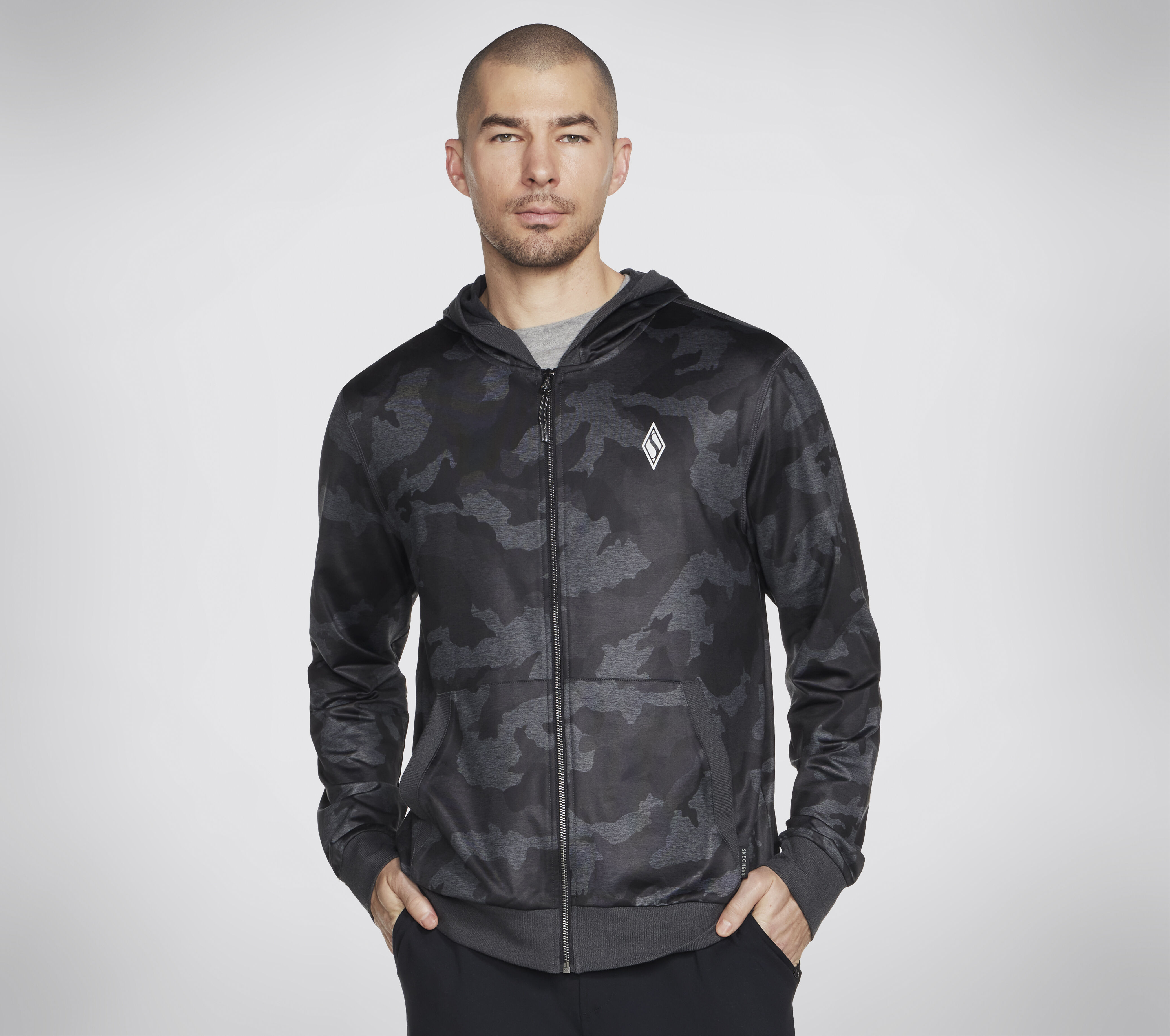 Camo zip hoodie outlet
