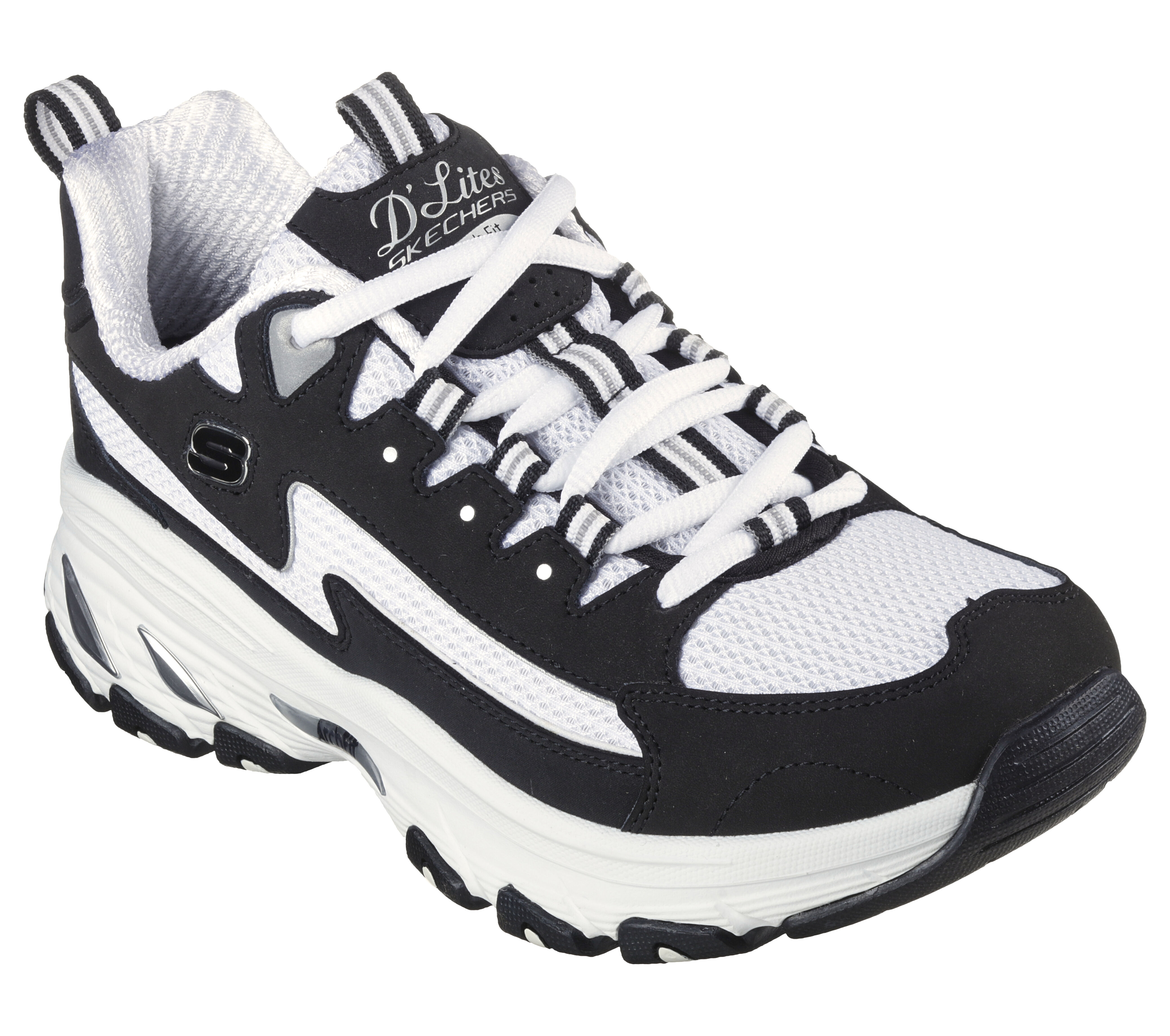 skechers d lites black