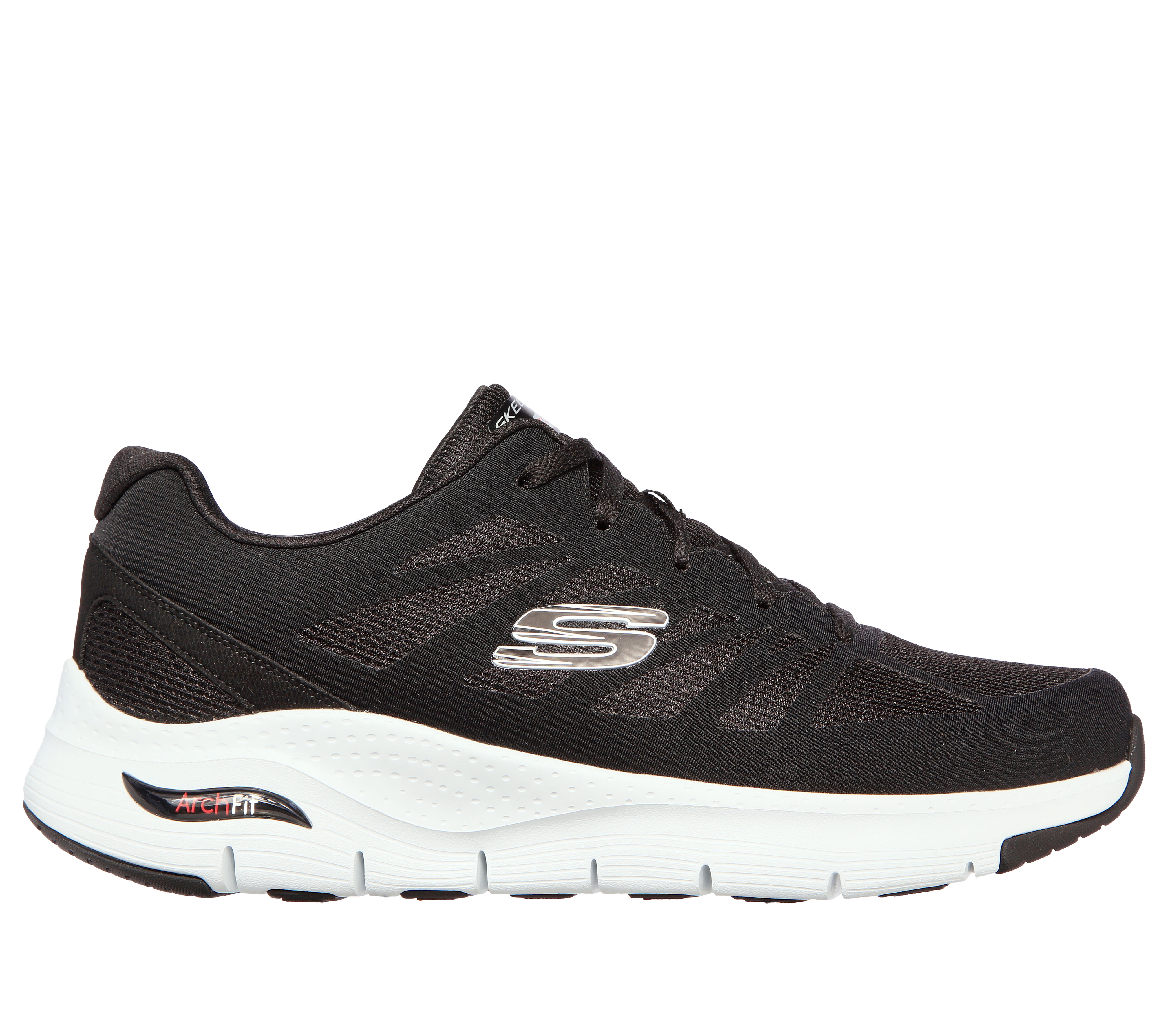 skechers black and white