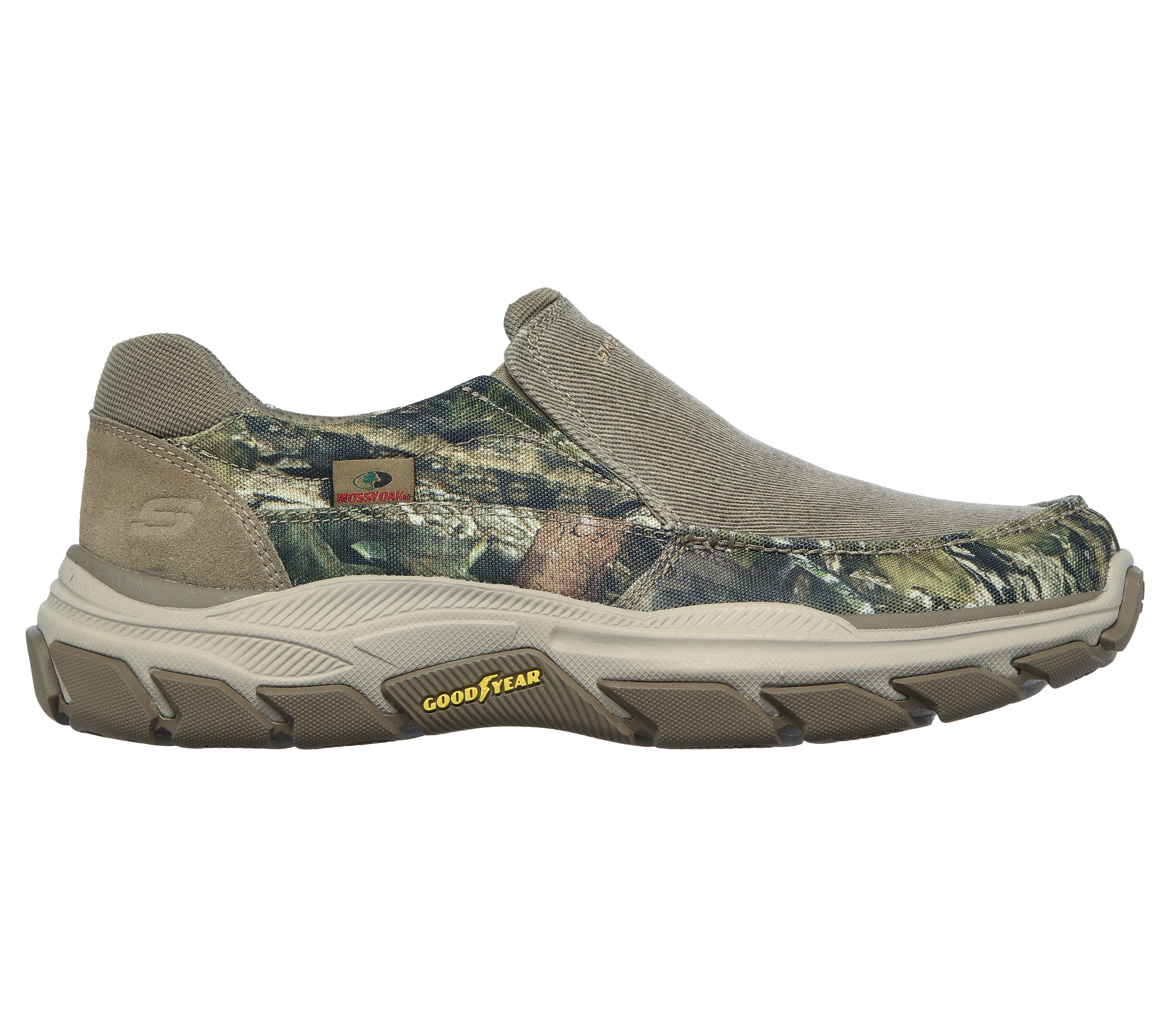 Skechers Men's Relaxed Fit: Respected - Vergo Slip-On Shoes, Camouflage, 14.0