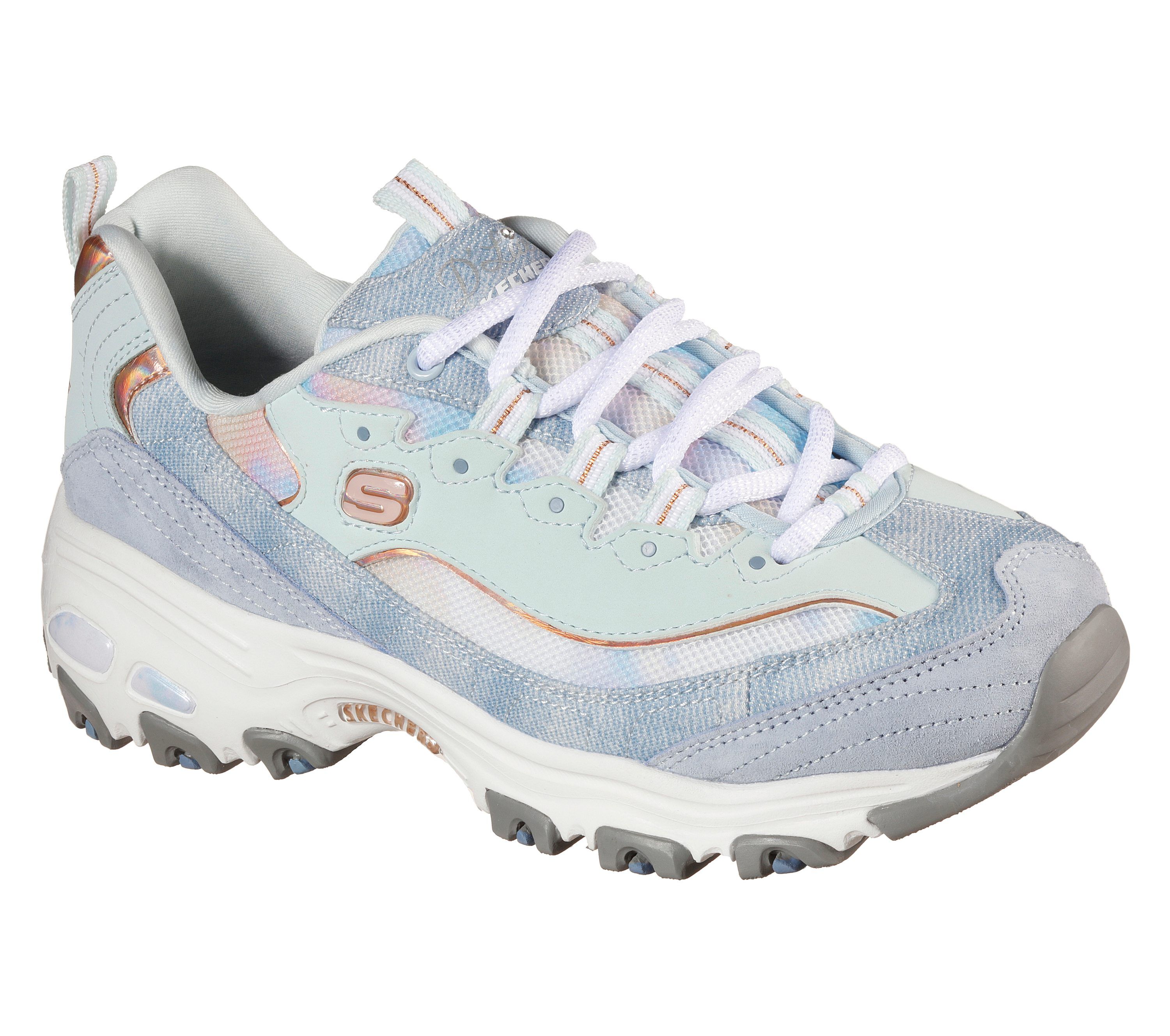 skechers d lites blue
