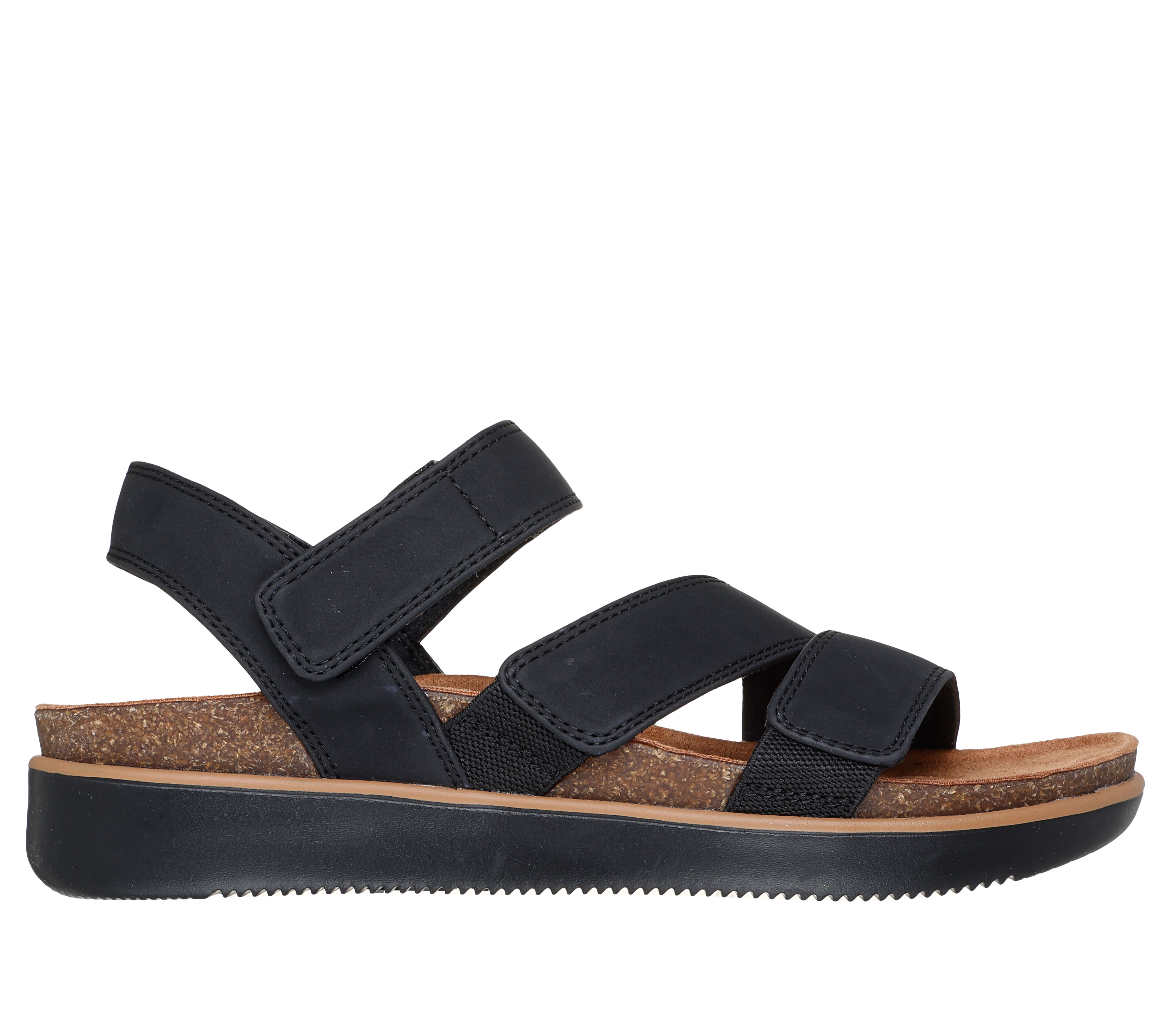 Skechers strappy flat sandals cheap