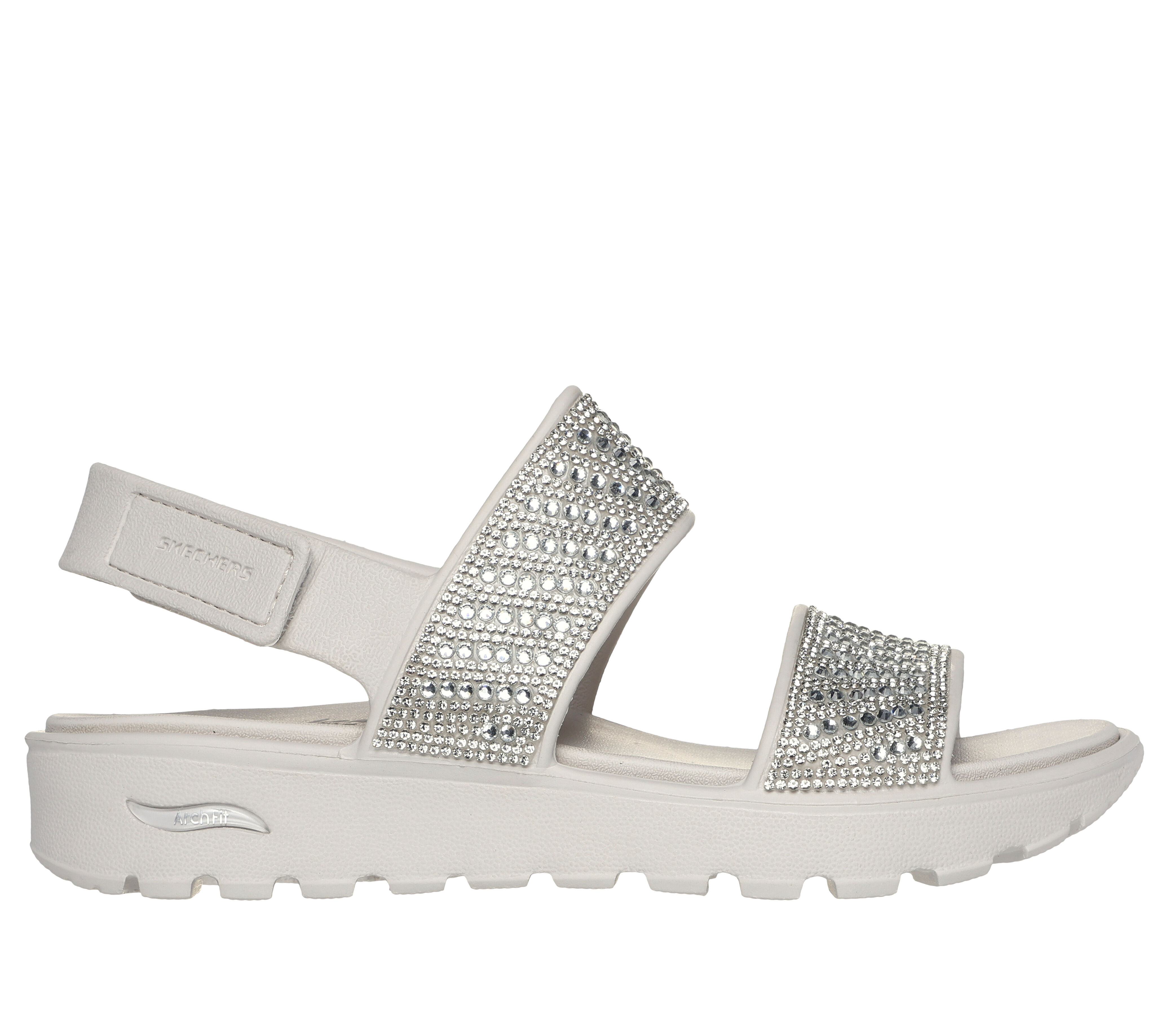 Skechers strappy slingback flat sandals 2025
