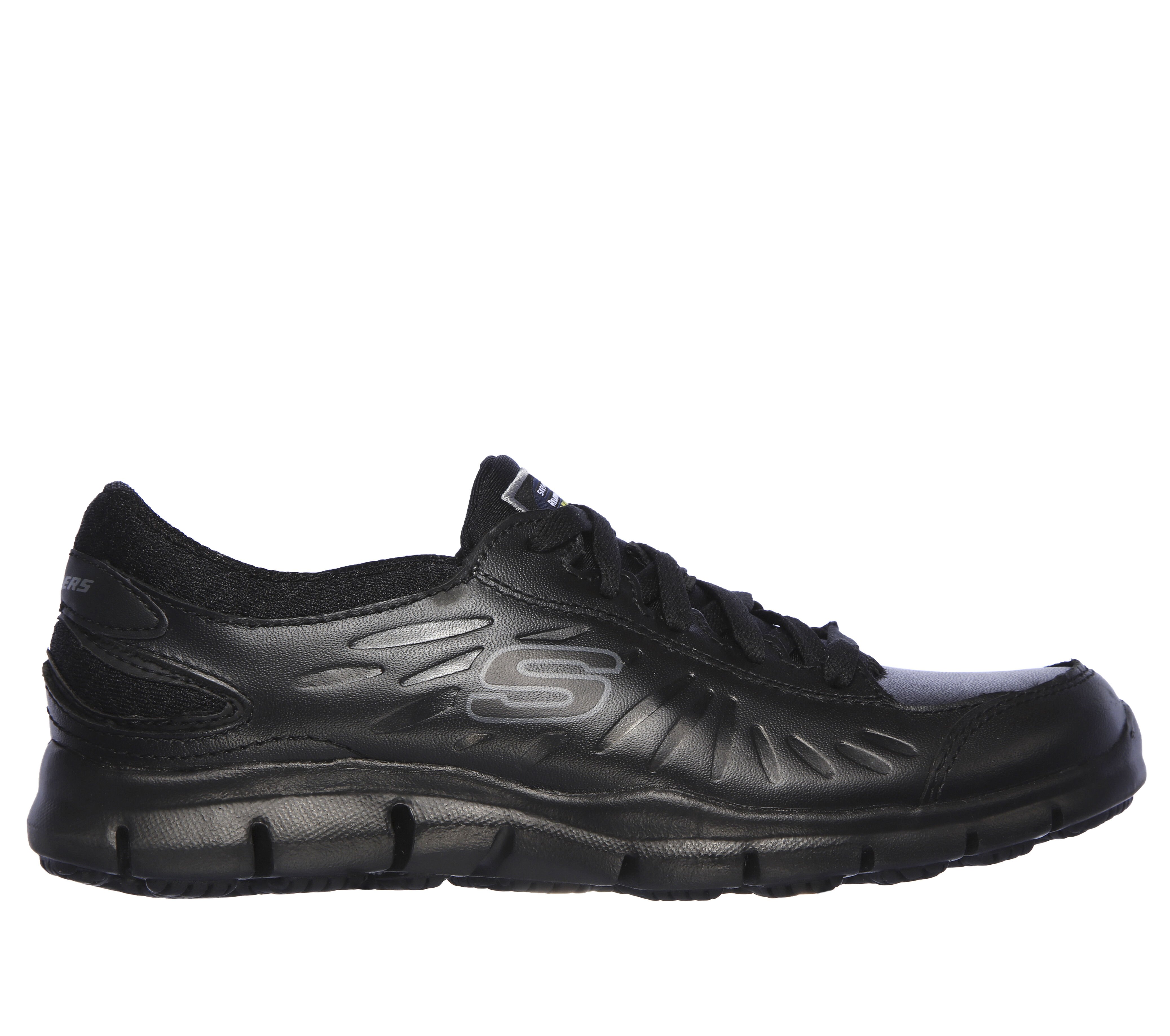 skechers eldred work shoes white