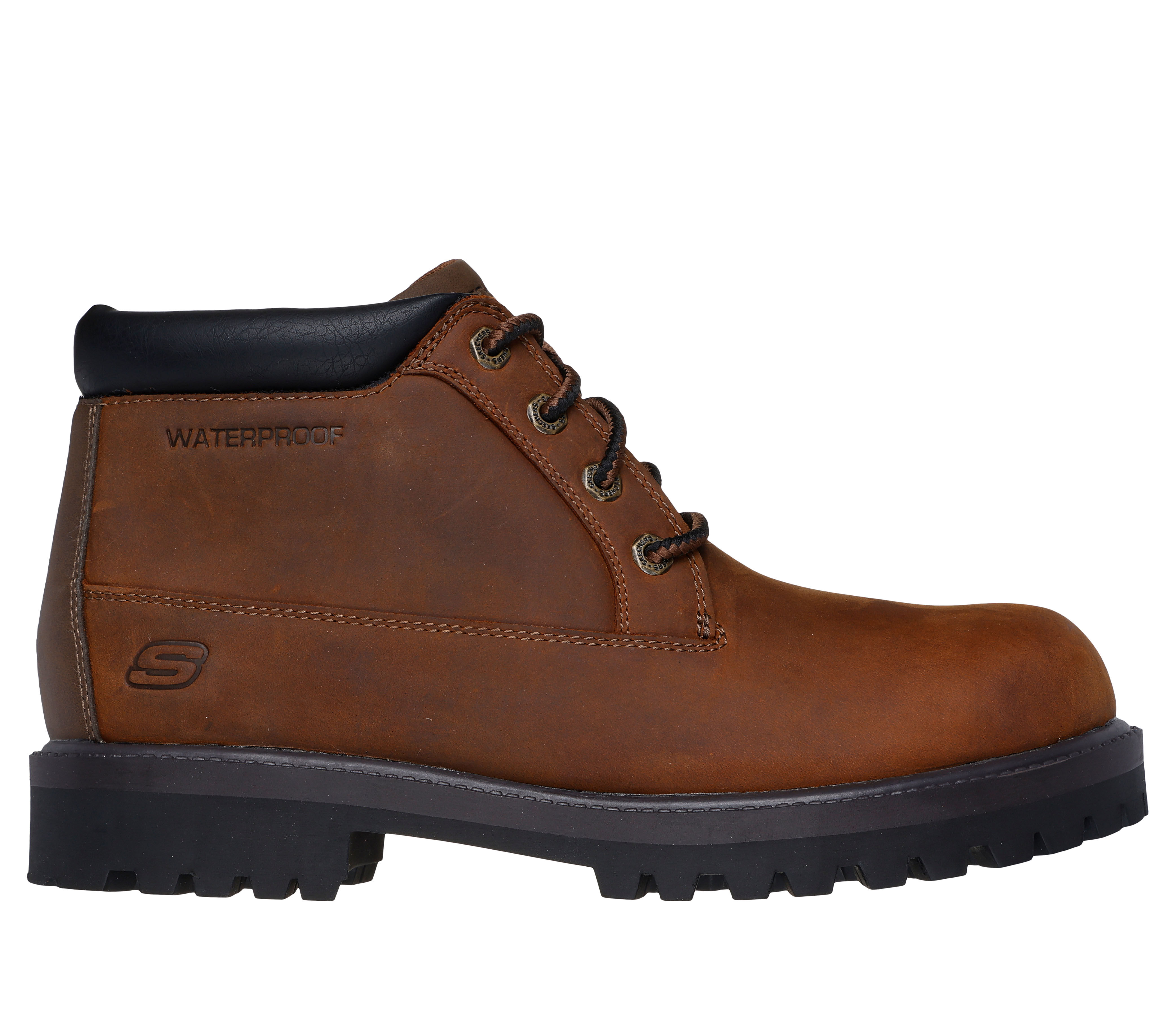 Skechers relaxed fit steel toe boots top