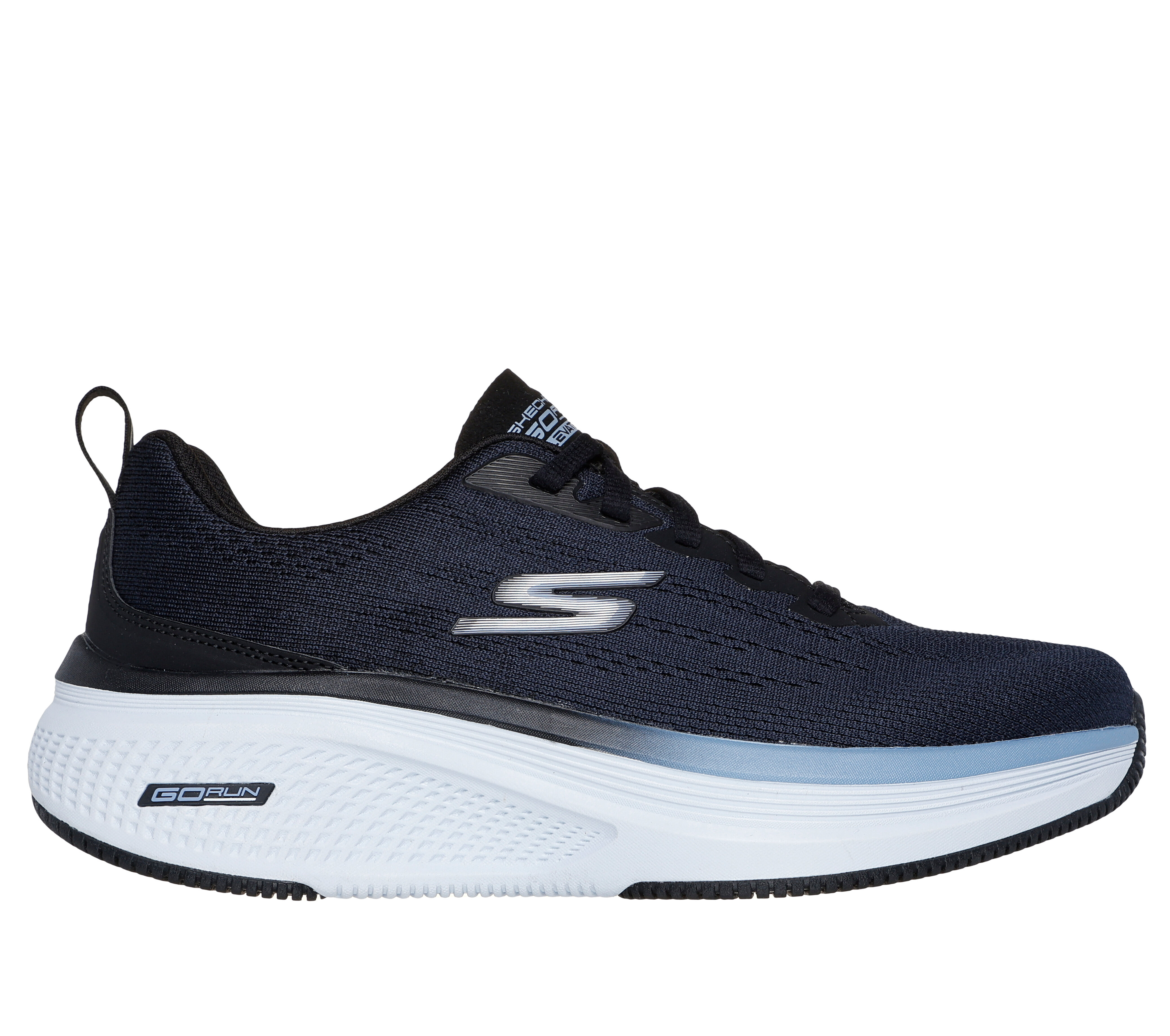 Black and blue skechers discount