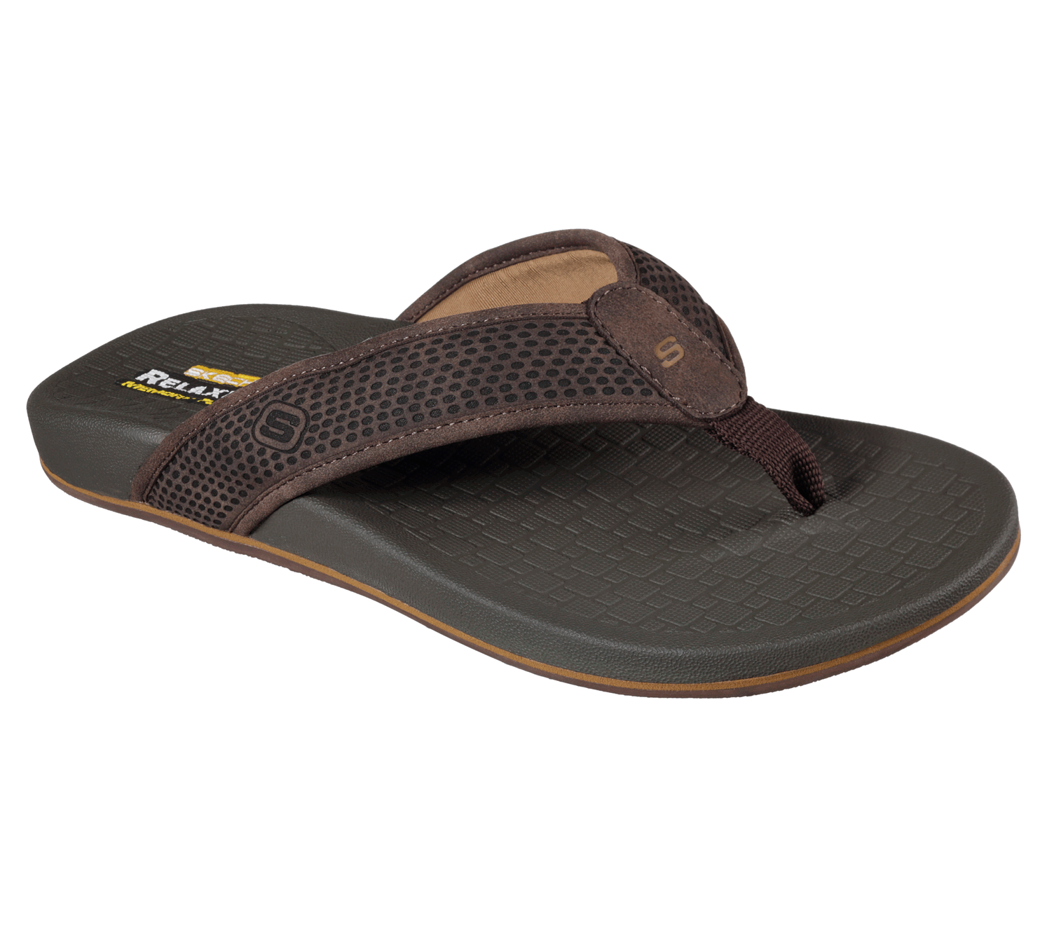 skechers relaxed fit memory foam flip flops