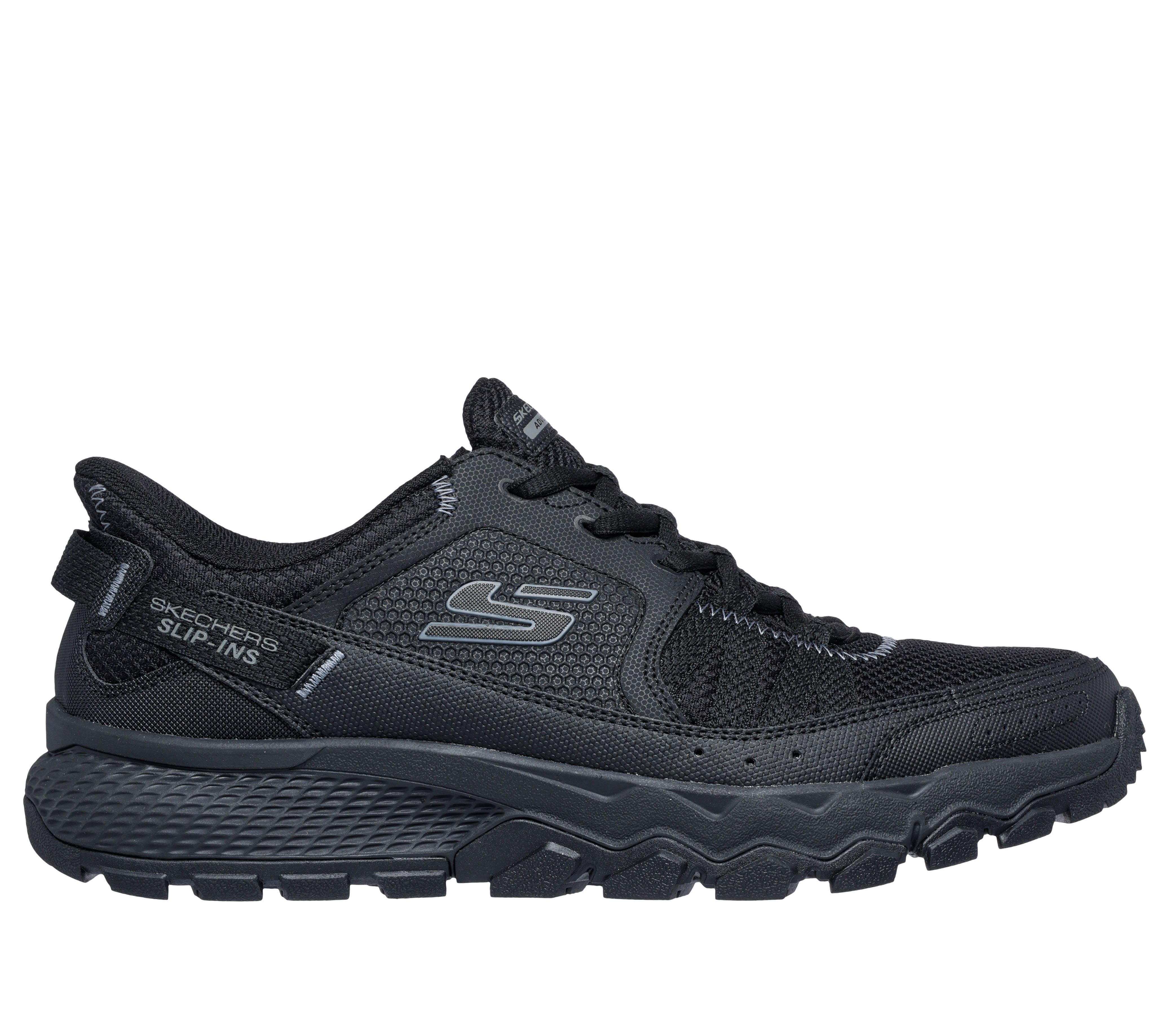 Skechers memory foam all black discount