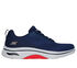 GO WALK Arch Fit 2.0 - Temporal, NAVY / RED, swatch
