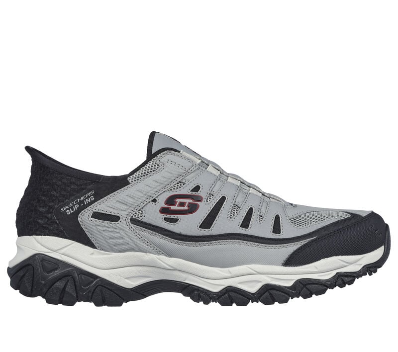 Skechers Slip-ins: After Burn M. Fit - Ridgeburn, GRAY / BLACK, largeimage number 0