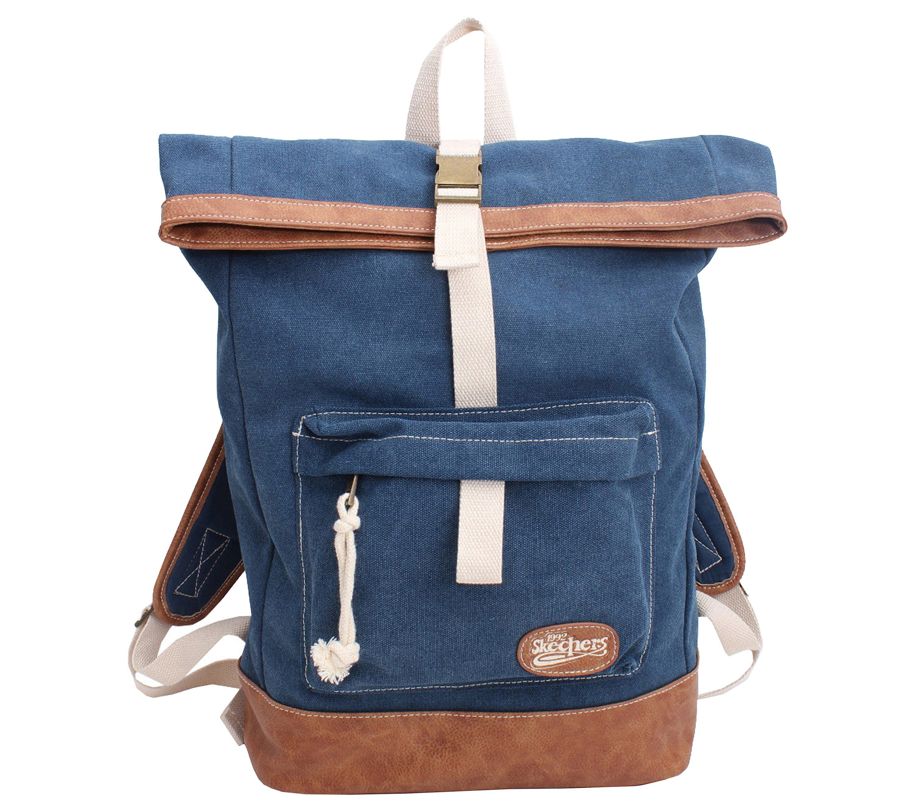 canvas foldover backpack