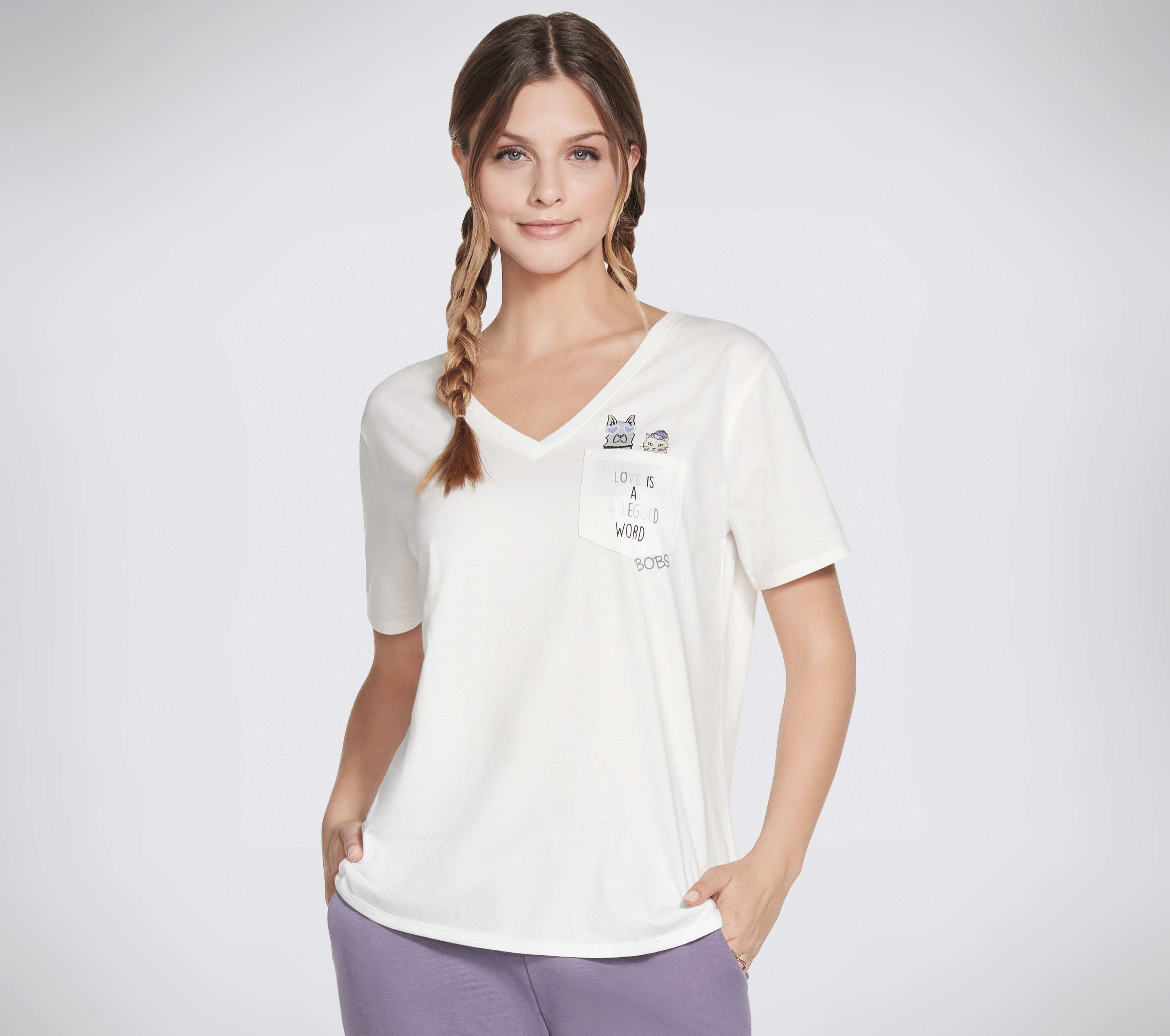 Womens white t shirt with pocket clearance