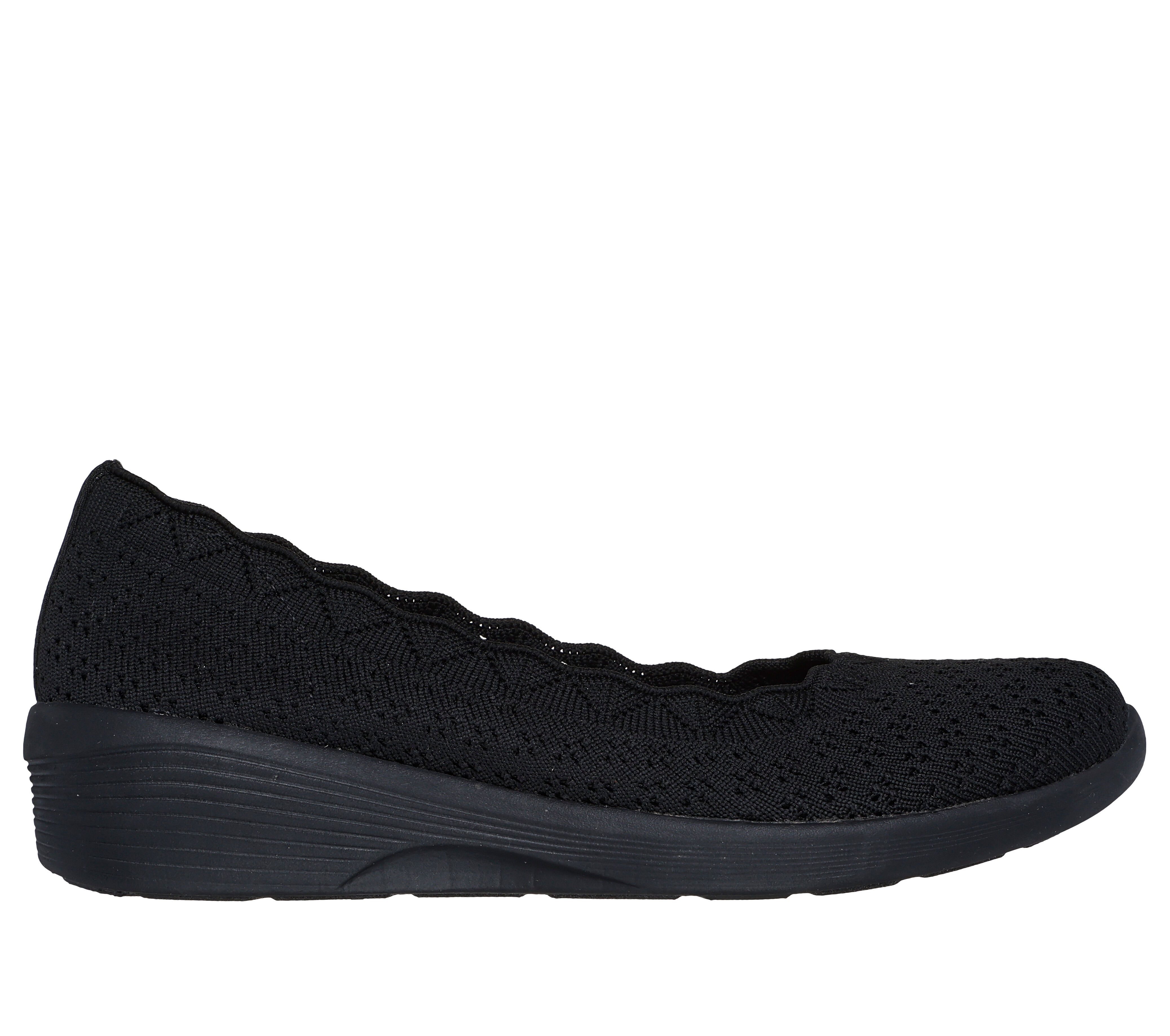 Skechers womens black dress shoes sales