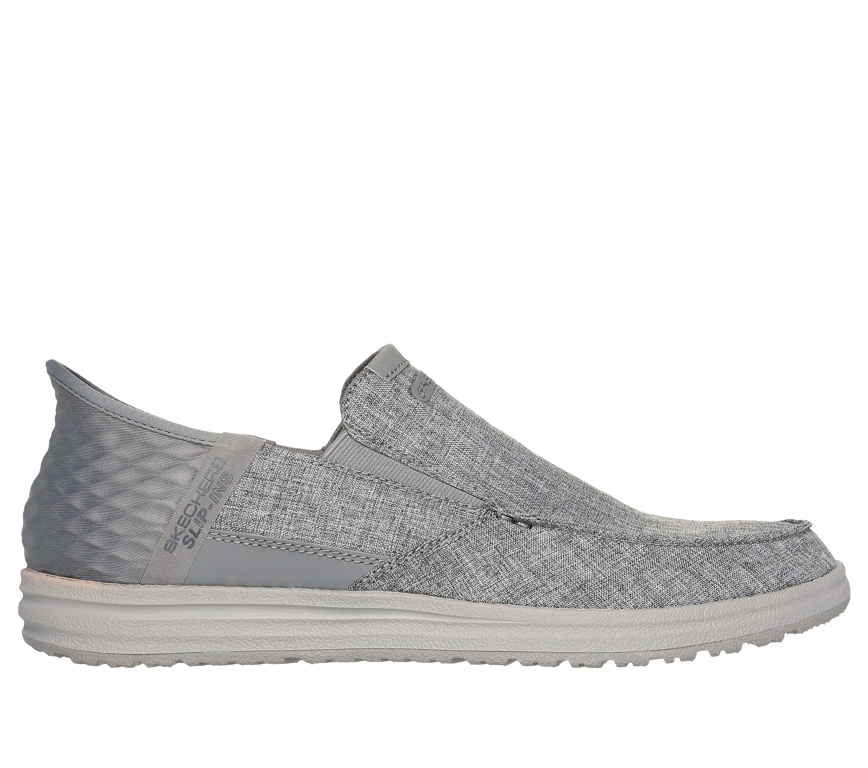 Skechers slip on grey outlet