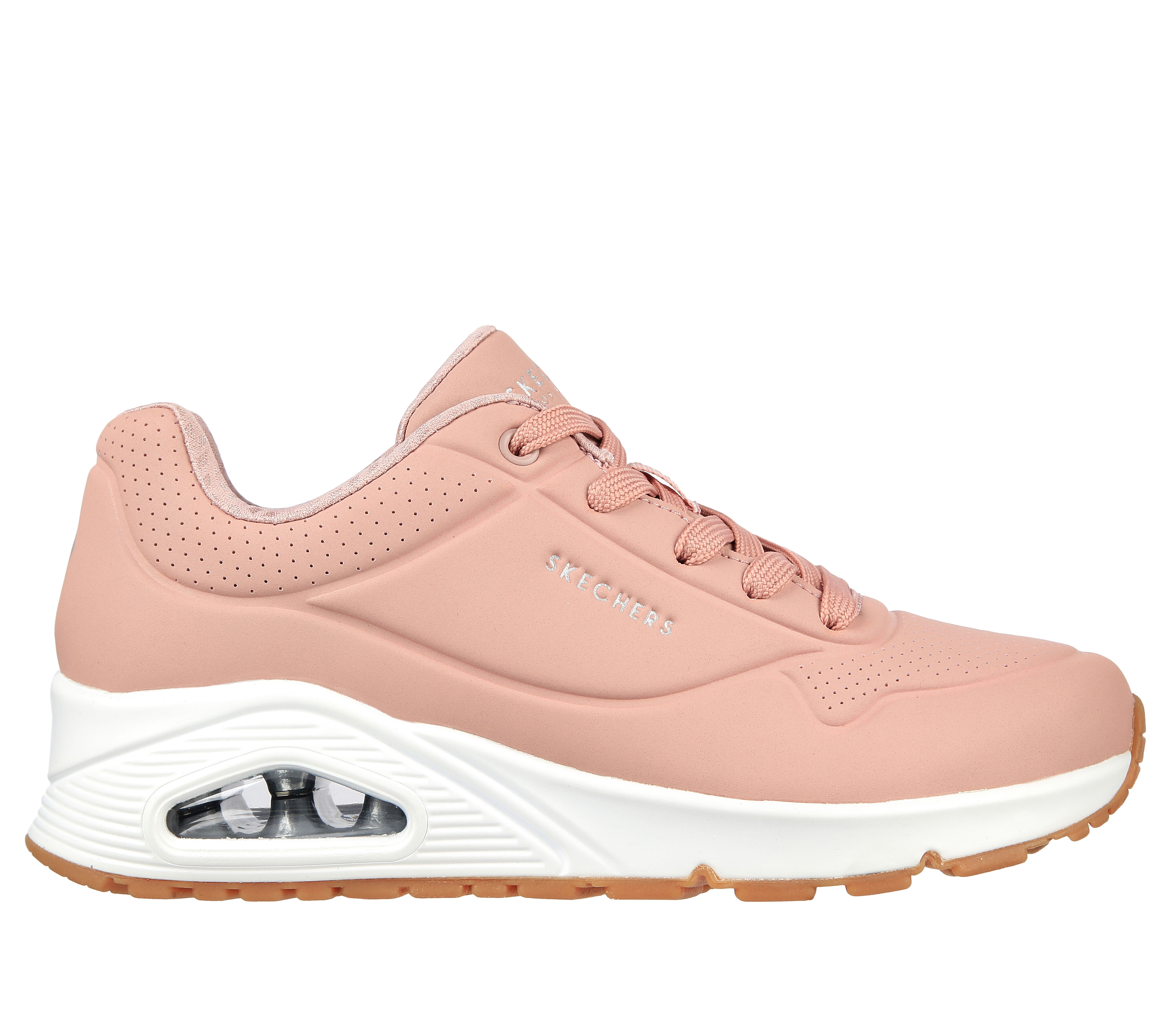 White skechers memory foam shoes sale
