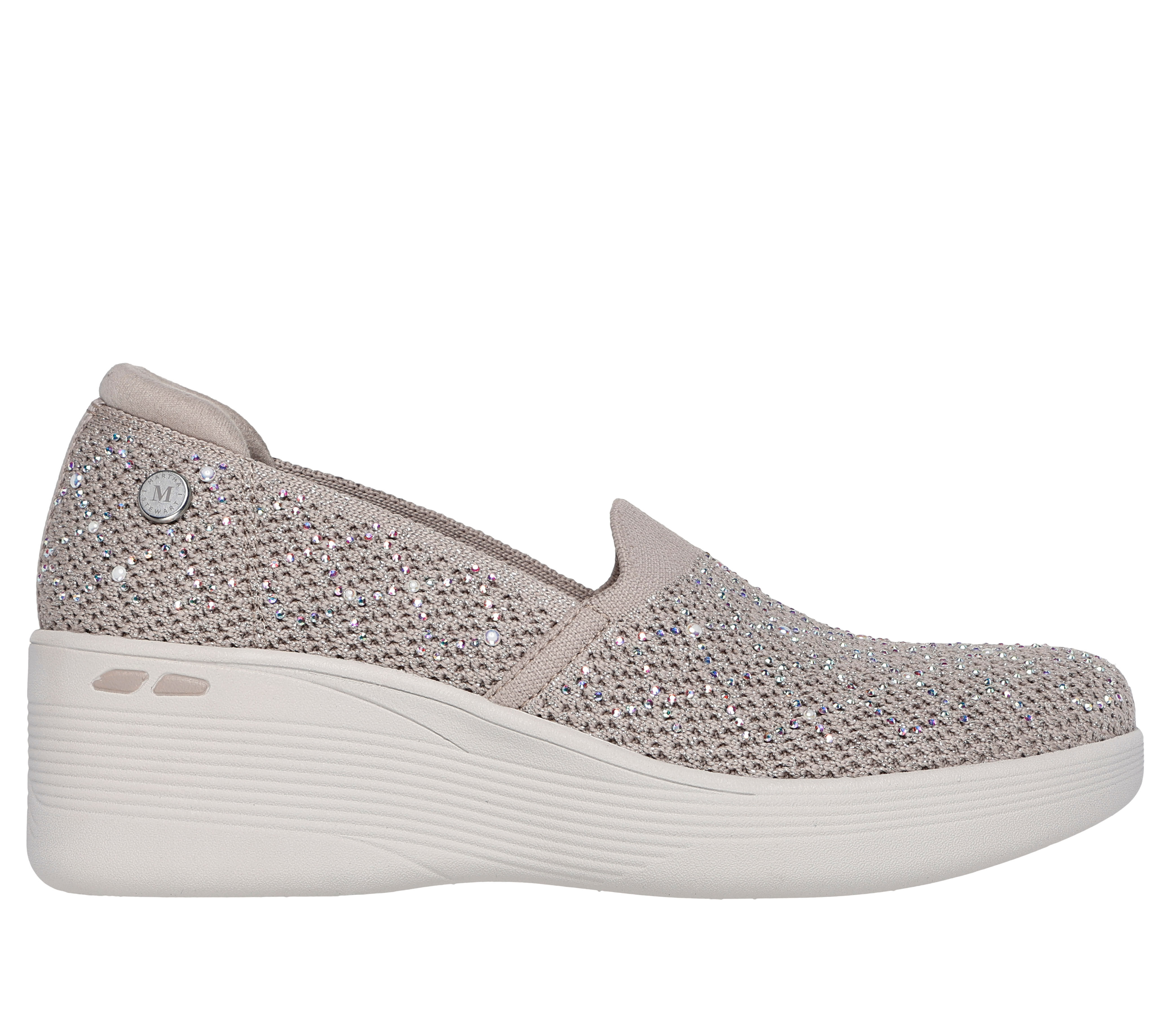 Skechers USA Martha Stewart Pier Lite 188019 Women s Slip On Taupe Size 7