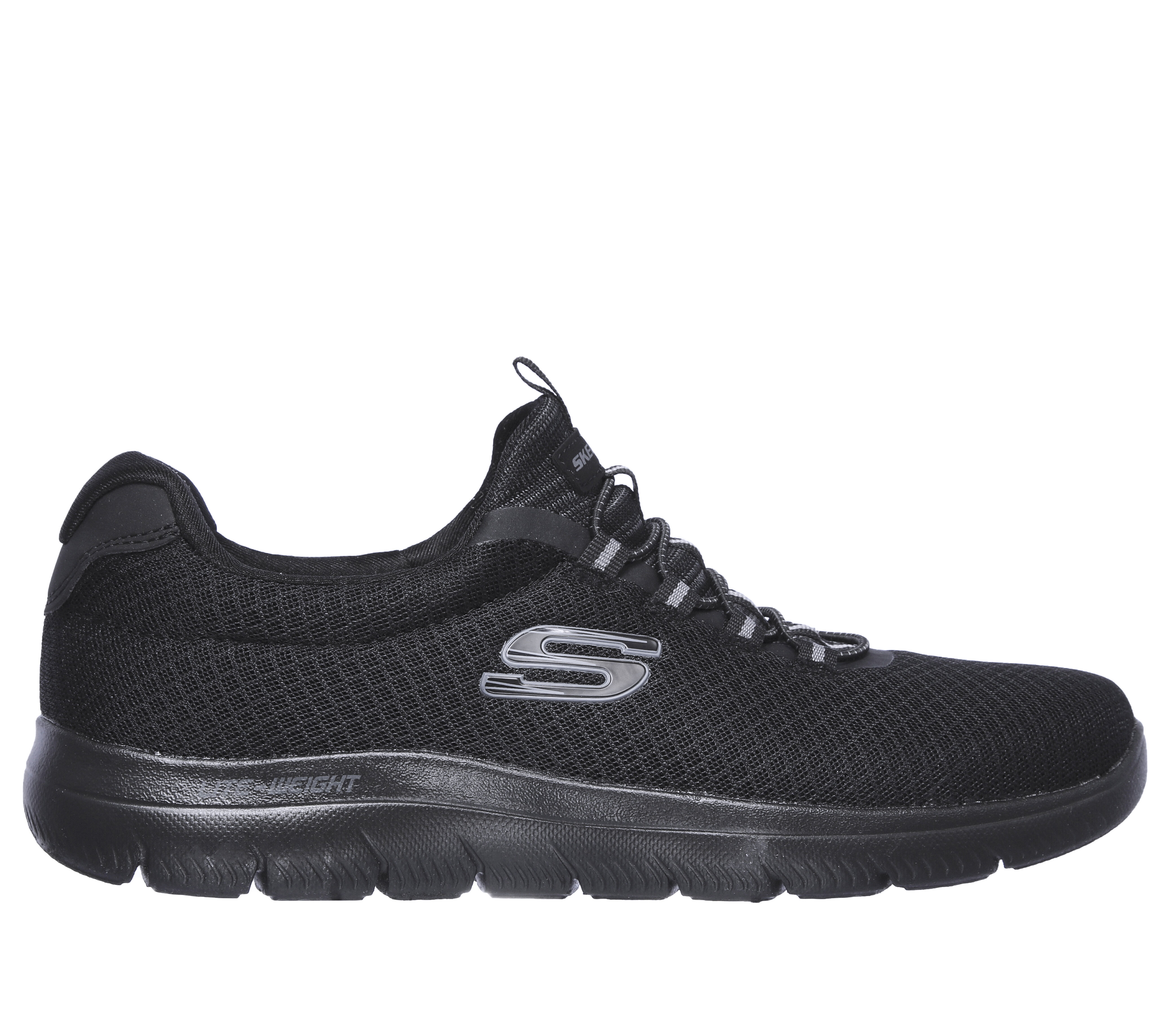 skechers black trainers size 5