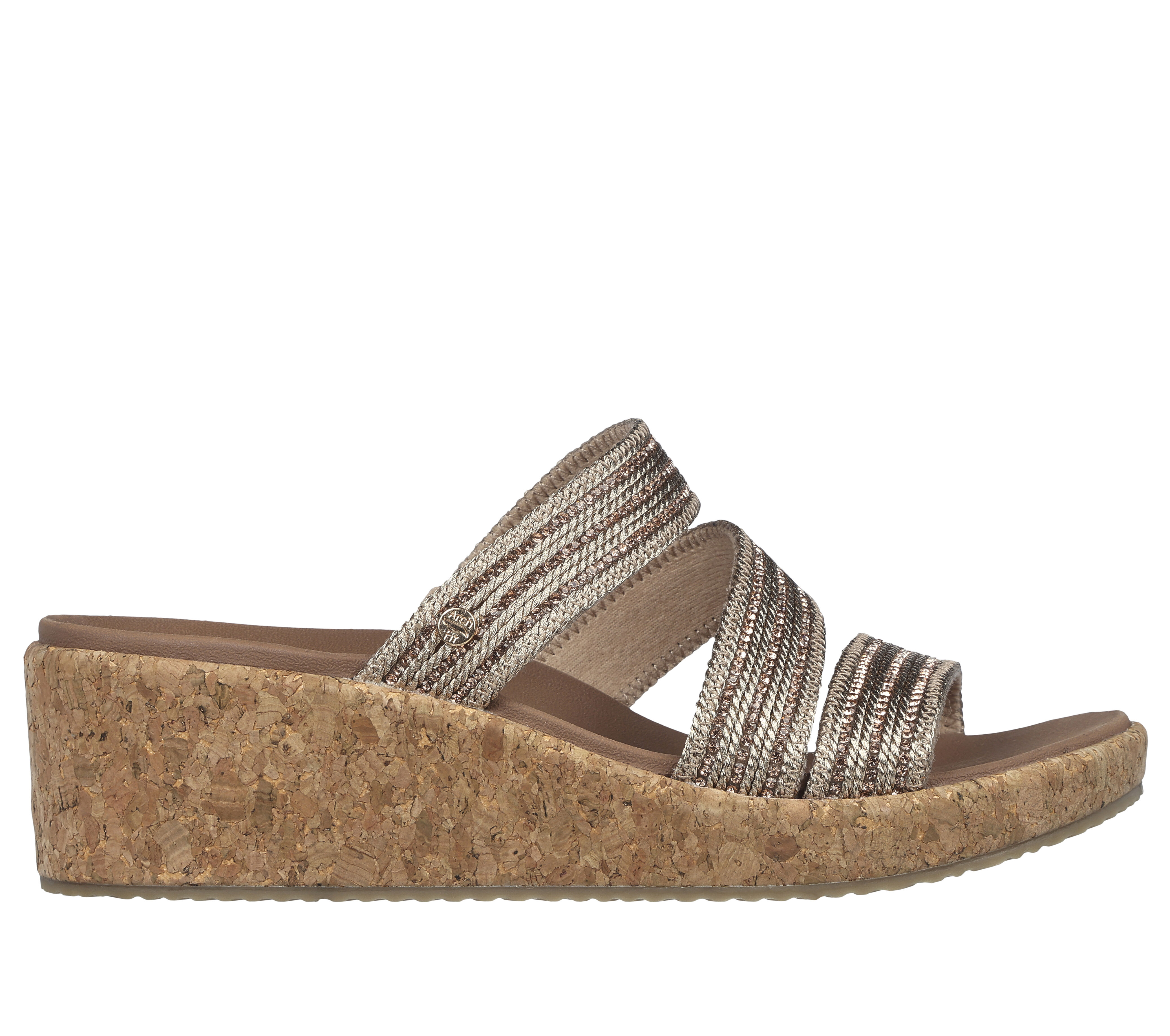 Skechers sandals gold 2025