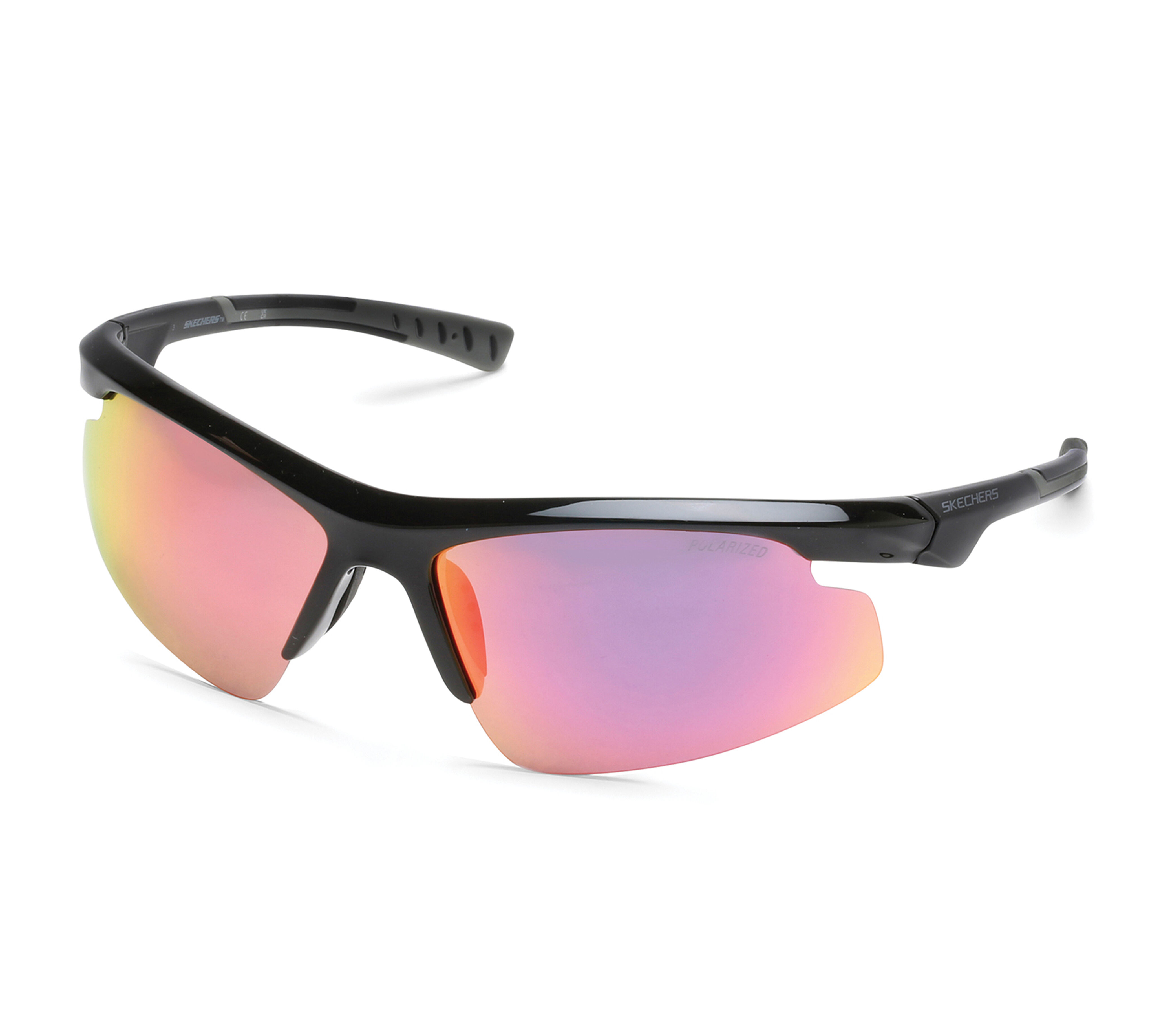 Semi-Rimless Sport Wrap Sunglasses