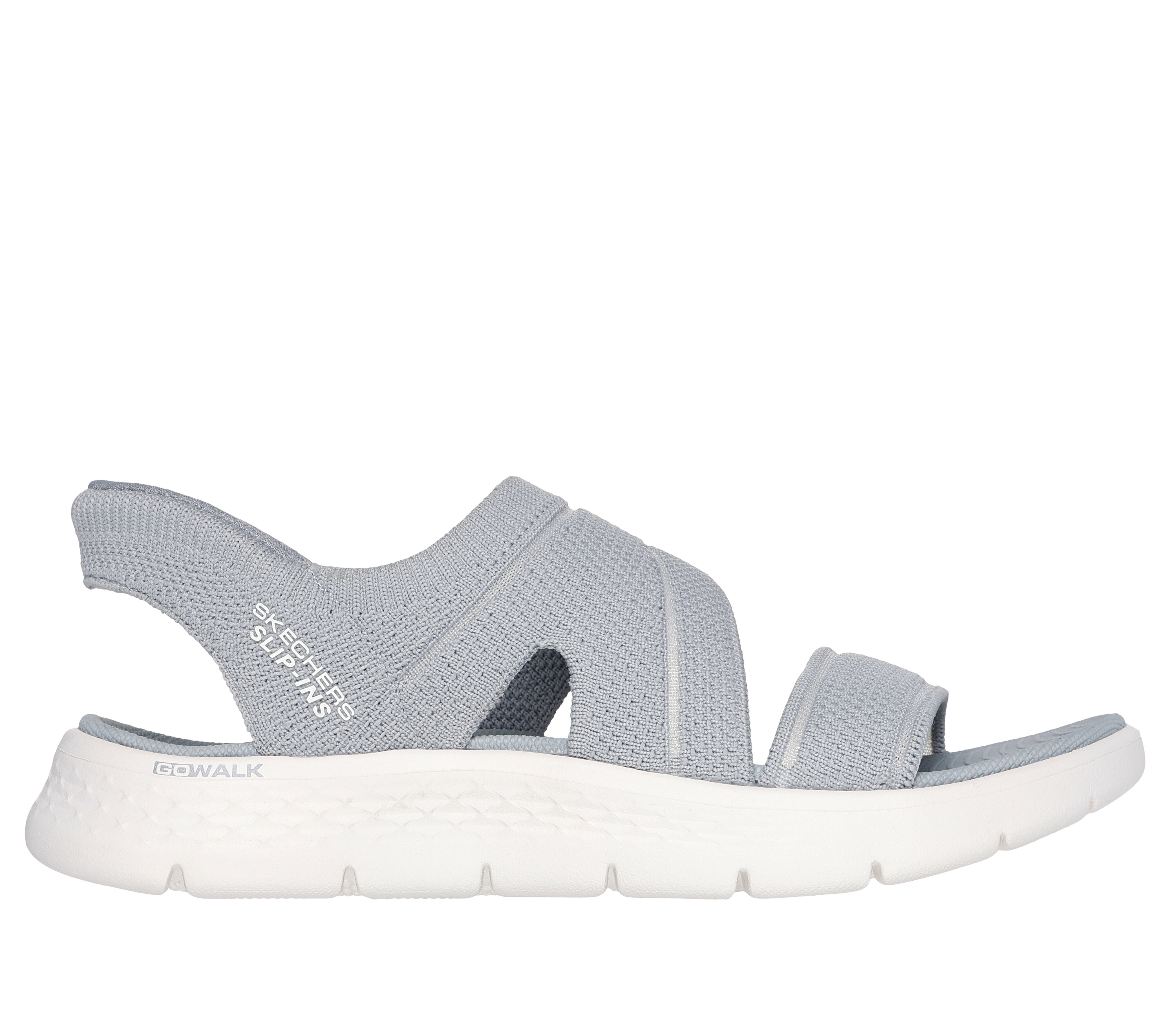 Skechers Slip Ins Go Walk Flex Sandal Enticing Gray 6 M