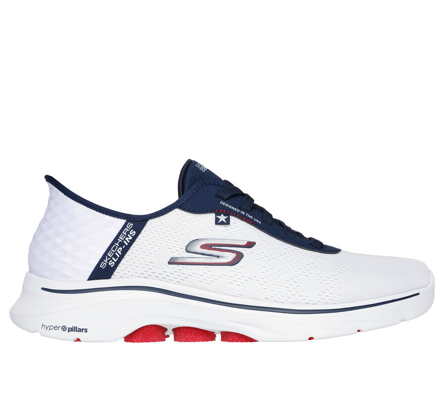 Skechers Slip-ins: GO WALK 7, WHITE / NAVY, largeimage number 0