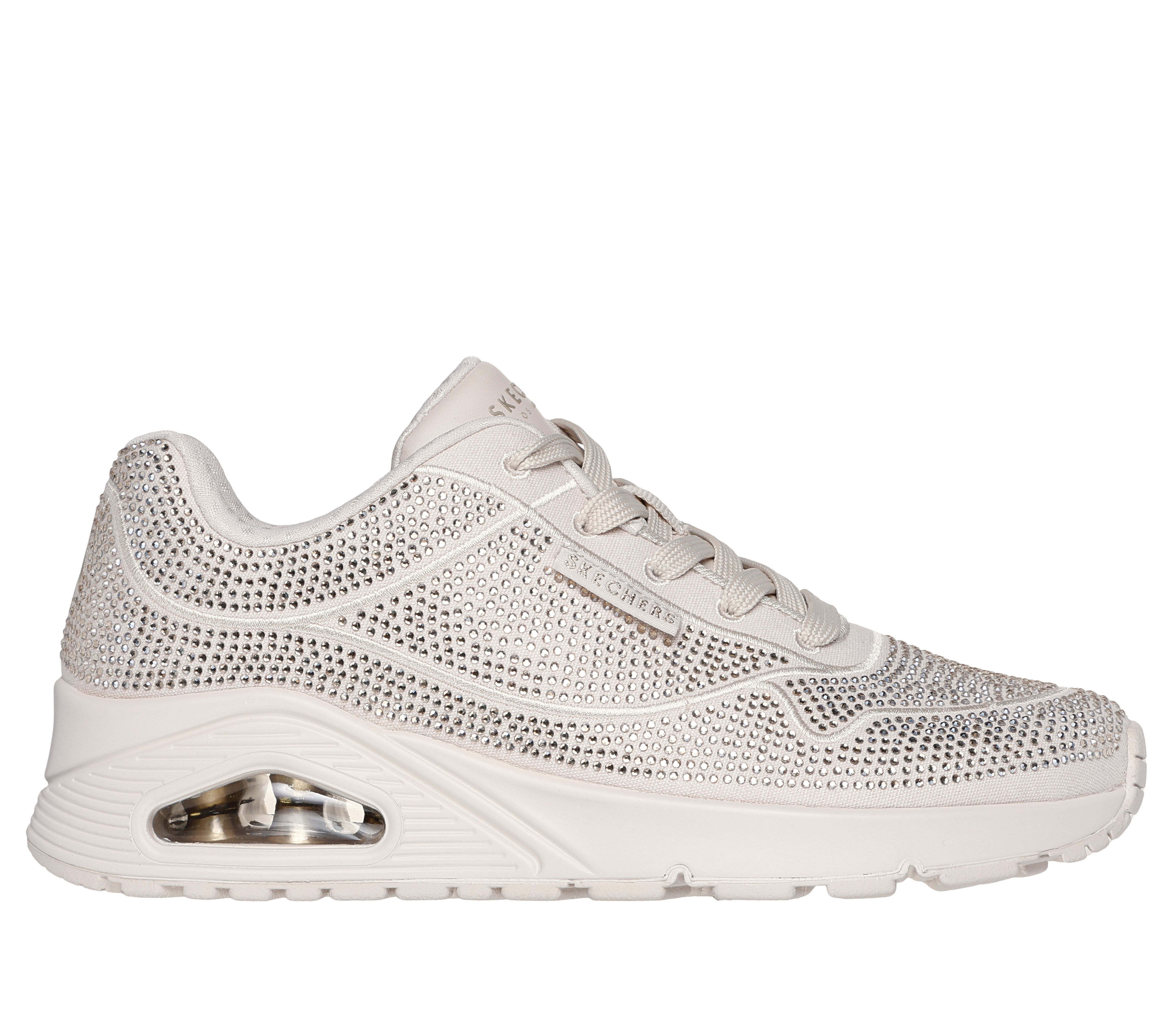 Skechers Street Uno Disco Rave Women s Sneaker Taupe Size 9.5