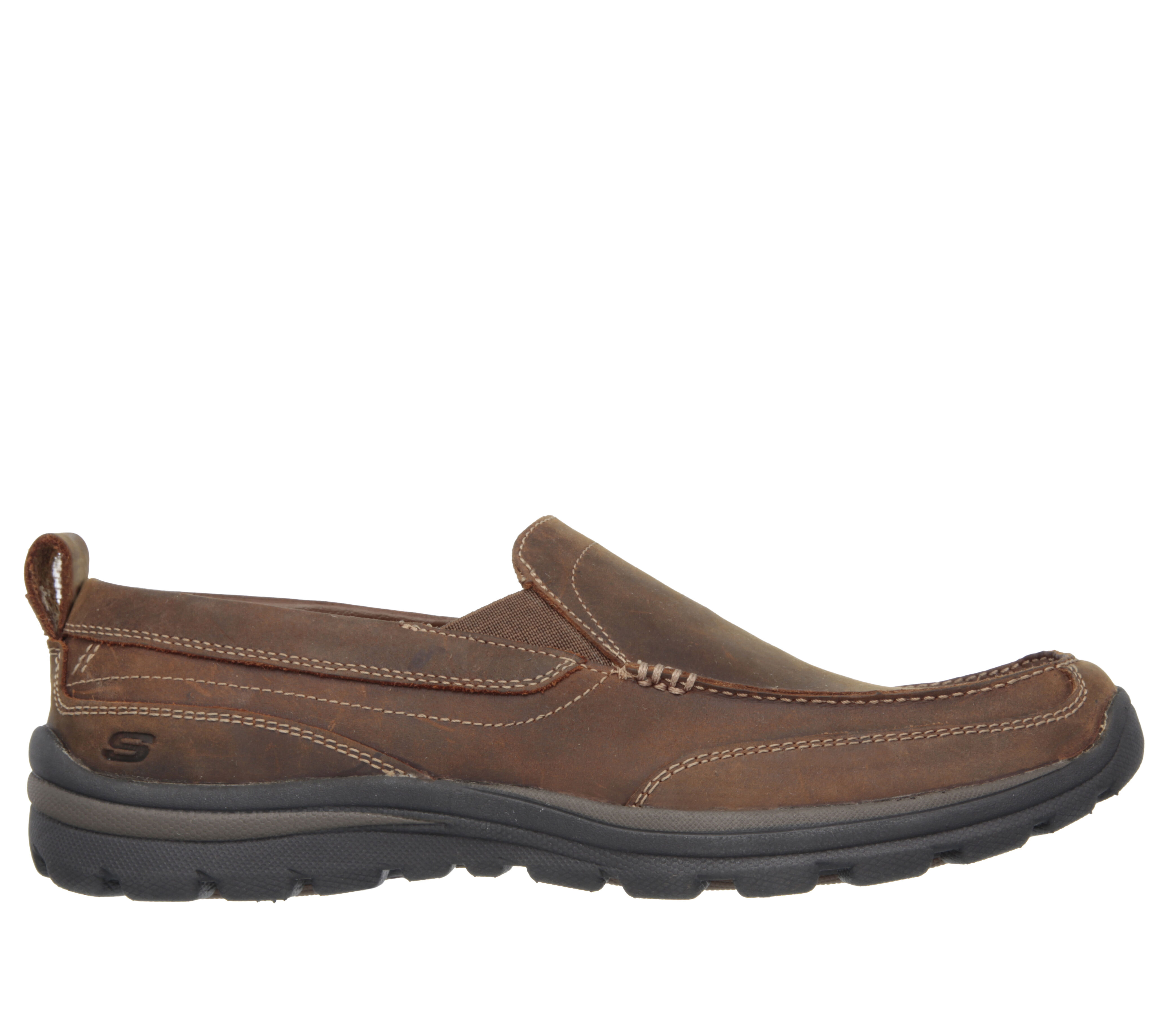 skechers gains relaxed fit mens slip on shoes