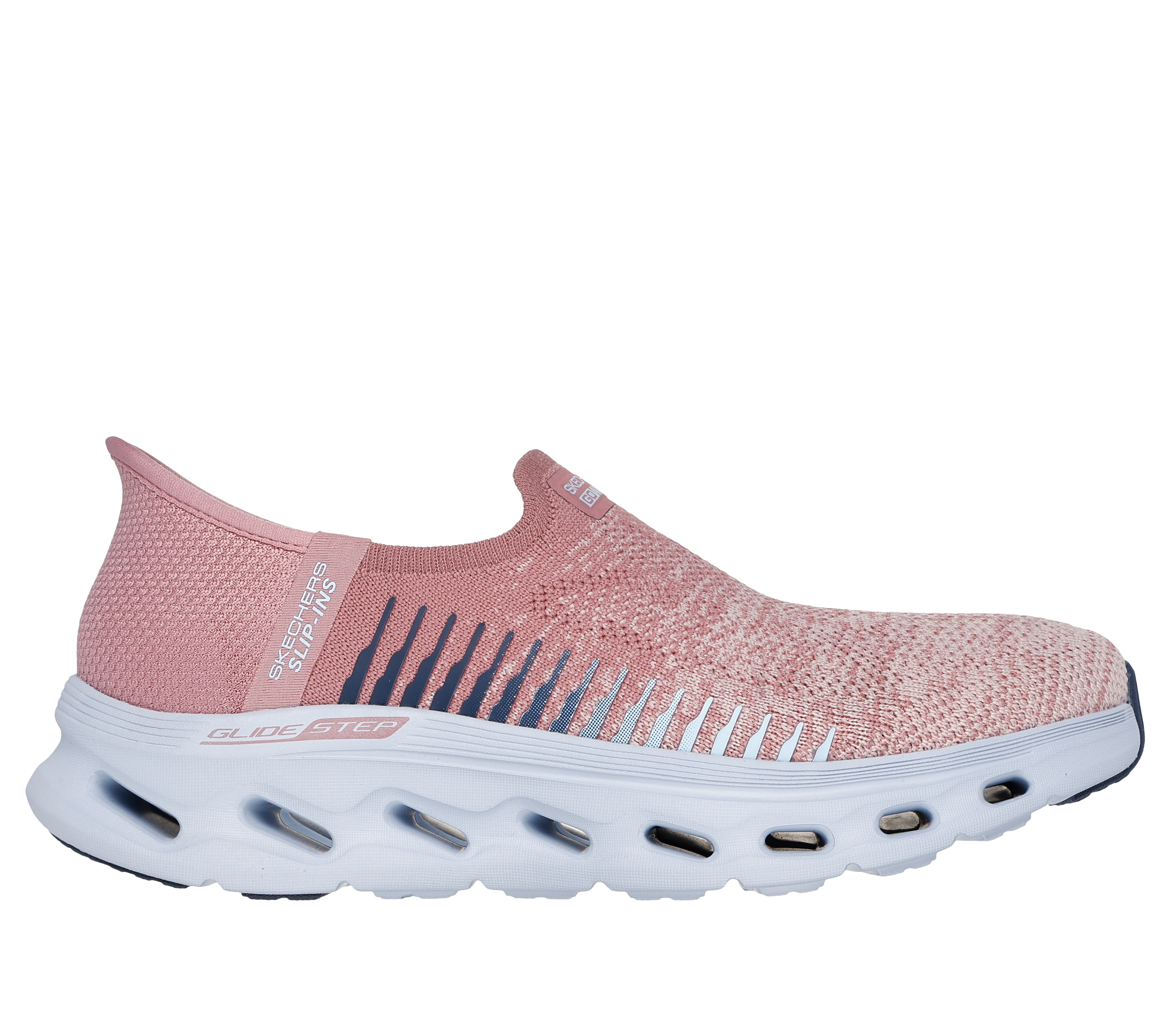 Skechers Performance Go Walk Glide Step 2.0 Venus Hands Free Slip Ins Women s Walking Shoes Mauve Blue 9.5 B Medium