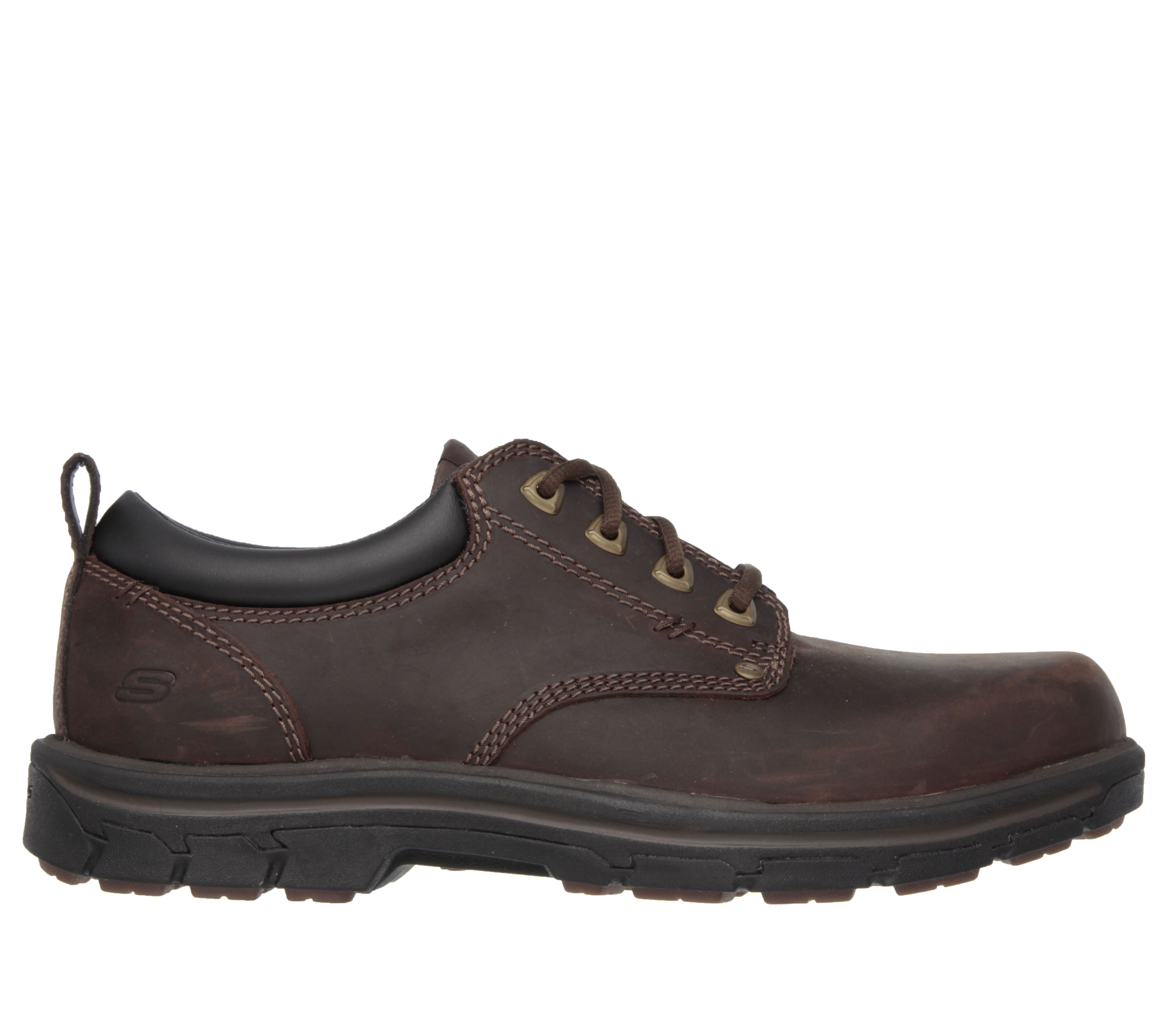 Men's skechers relaxed fit segment rilar brown discount