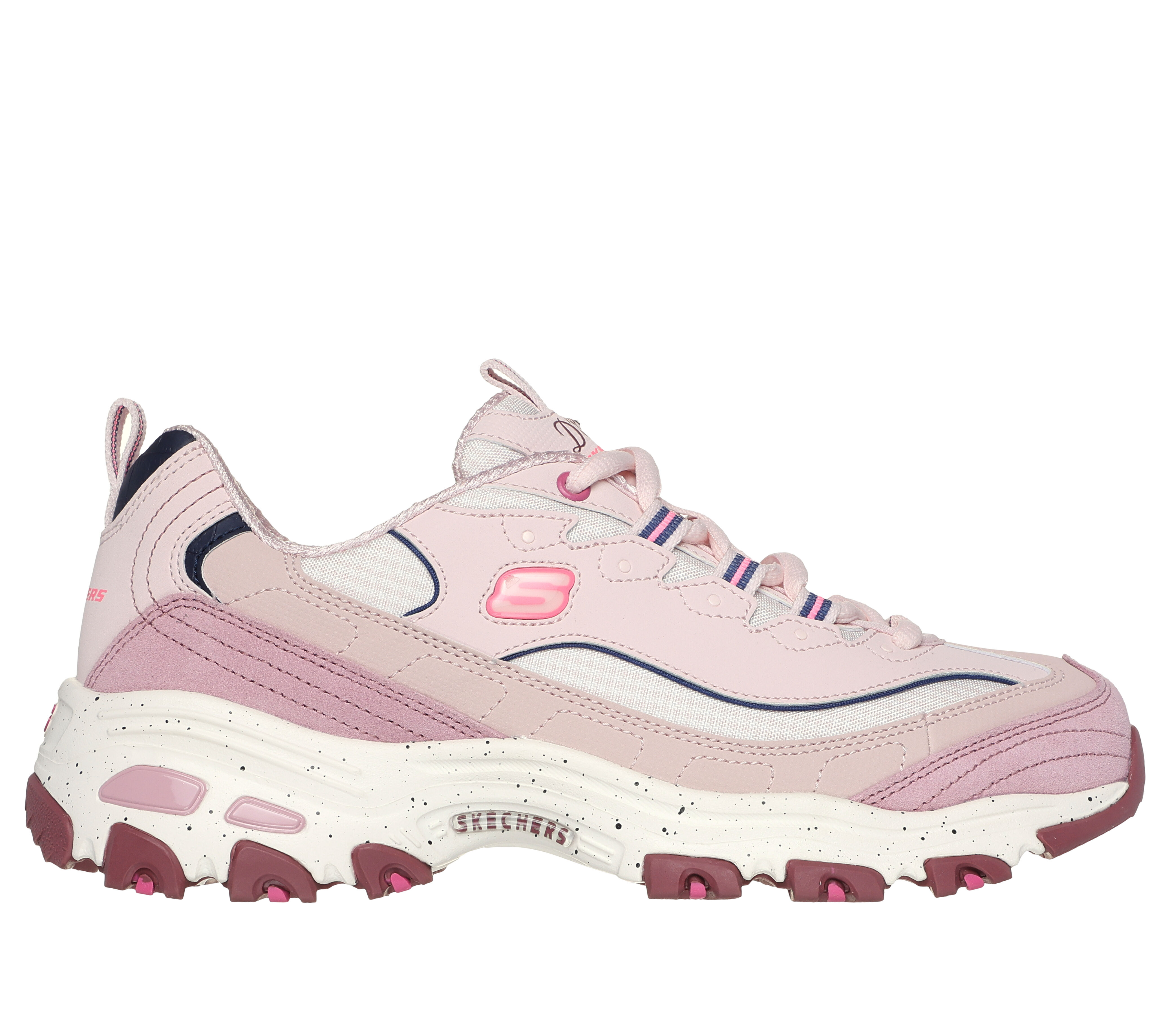 Womens pink deals skechers trainers