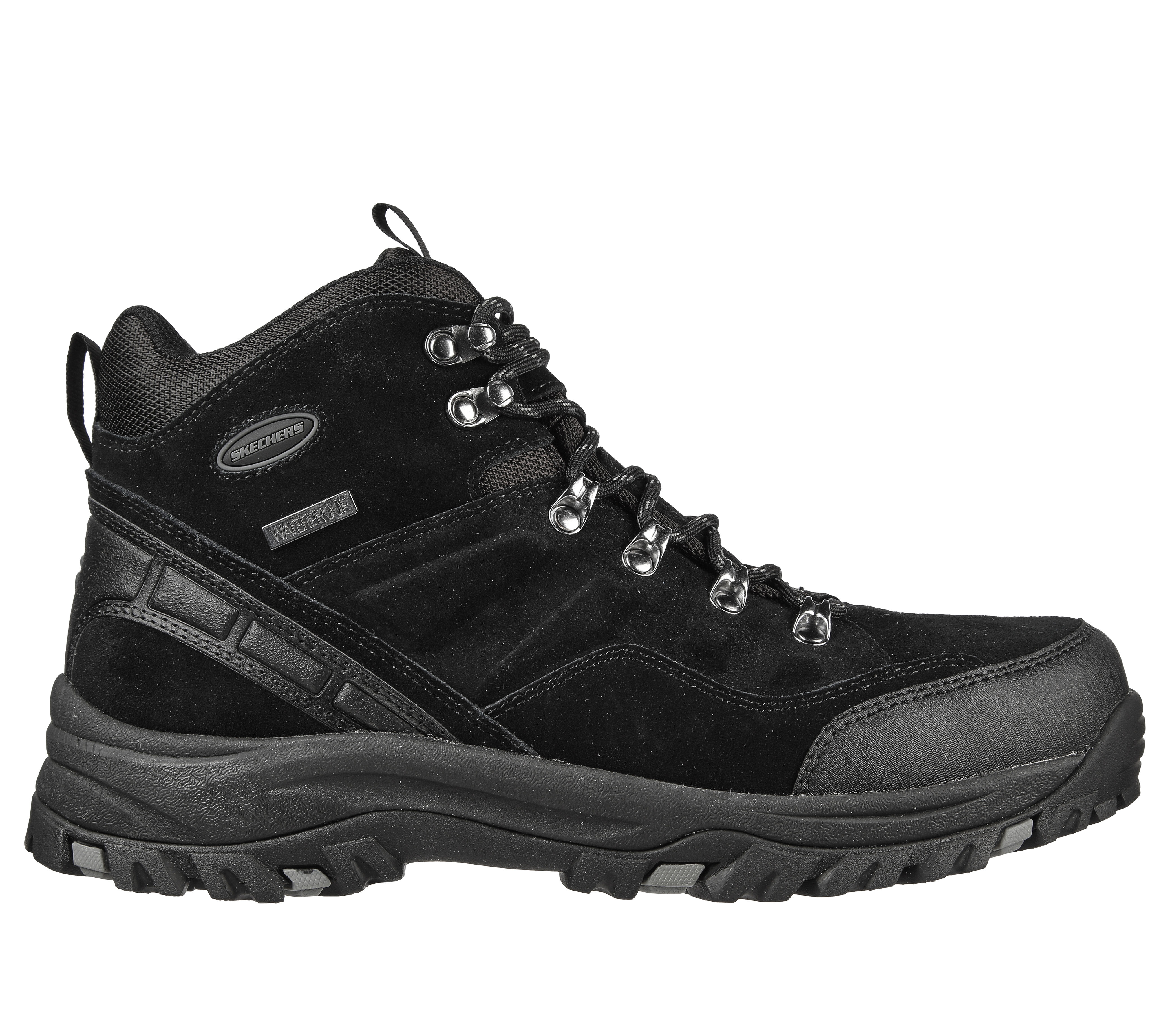 skechers relaxed fit memory foam mens boots