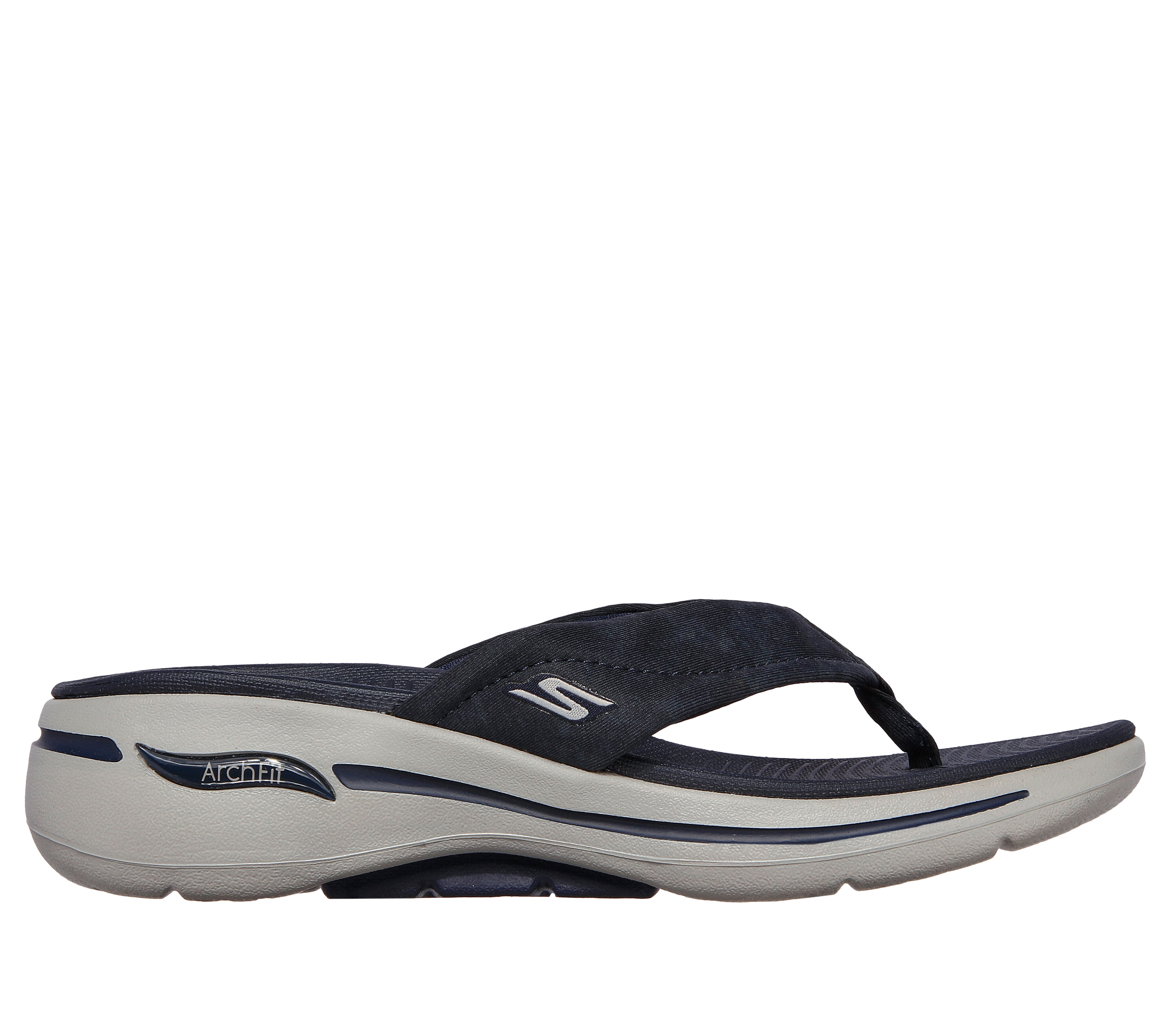 skechers navy flip flops