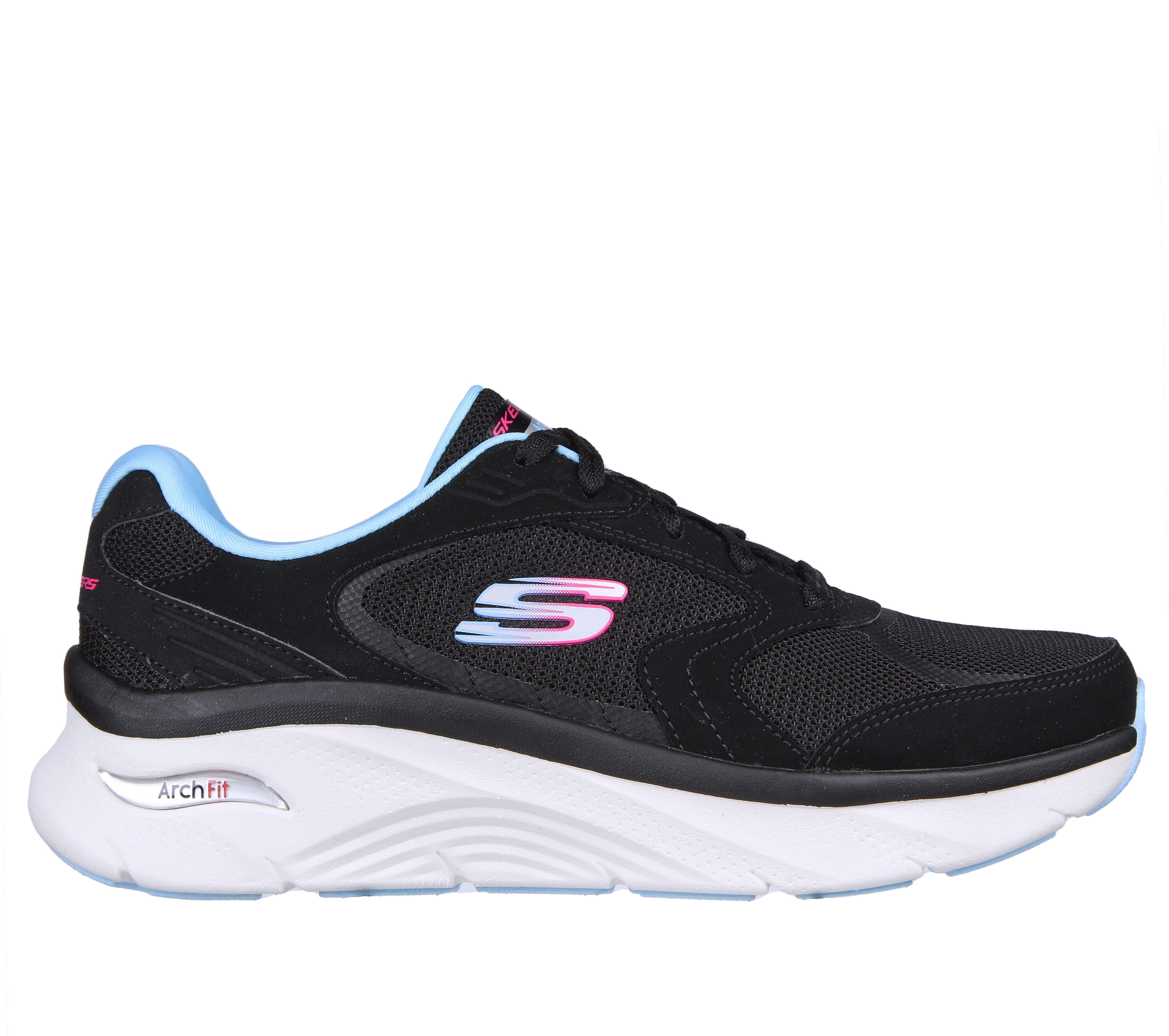 blue and pink sketchers