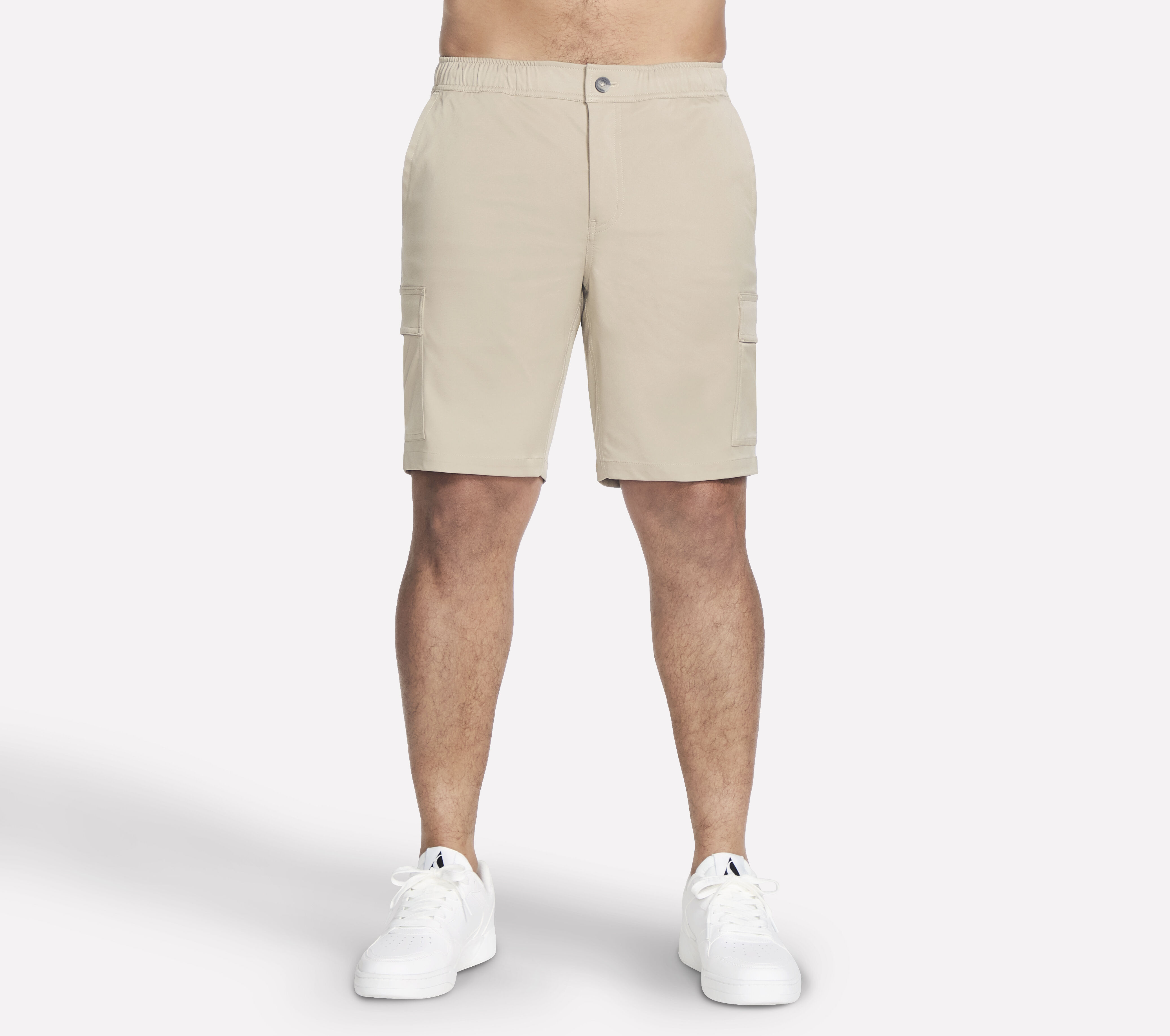 Skechers Men s Downtown Cargo 9 inch Short Size Medium Natural Polyester