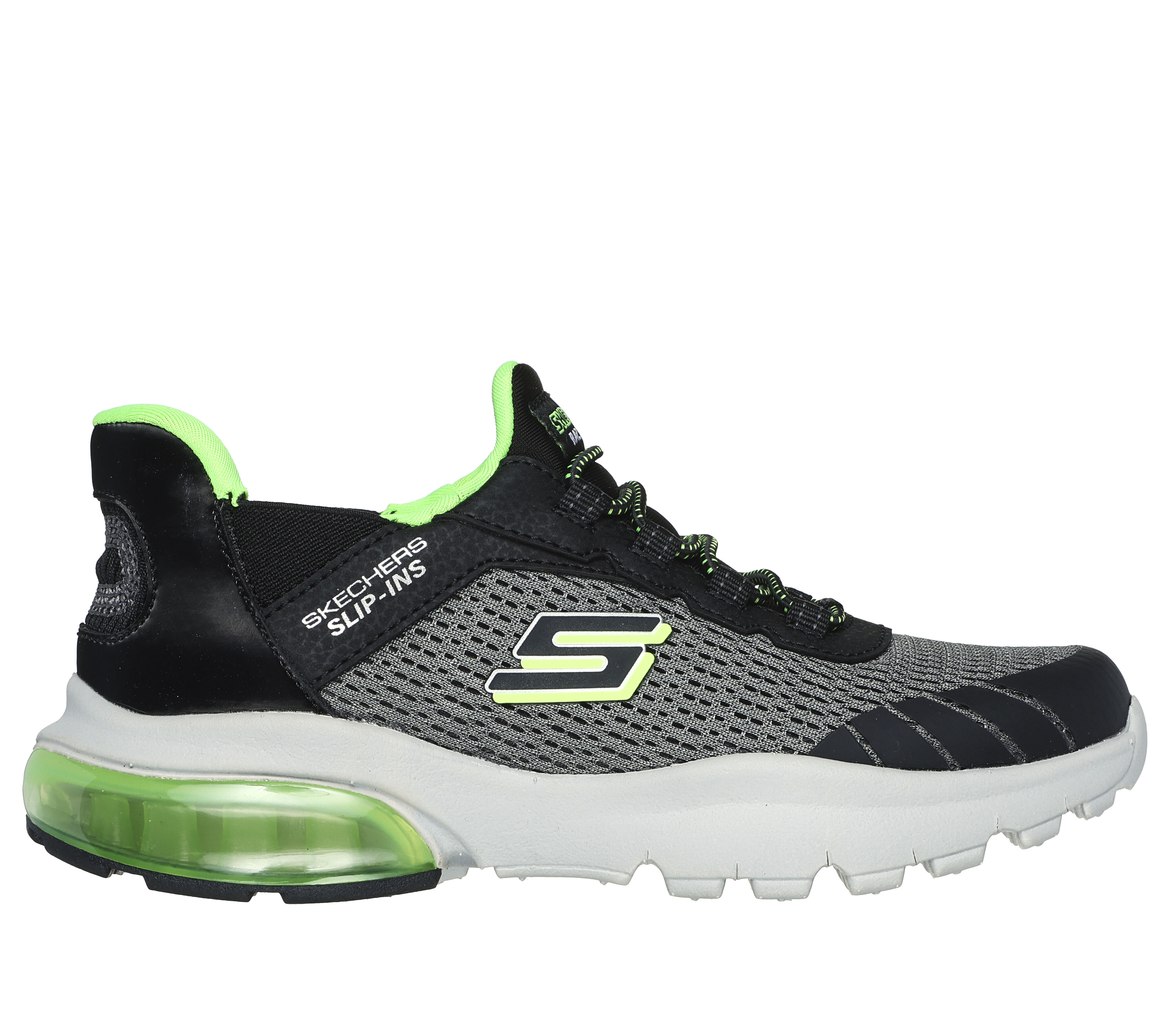Skechers grey and green top