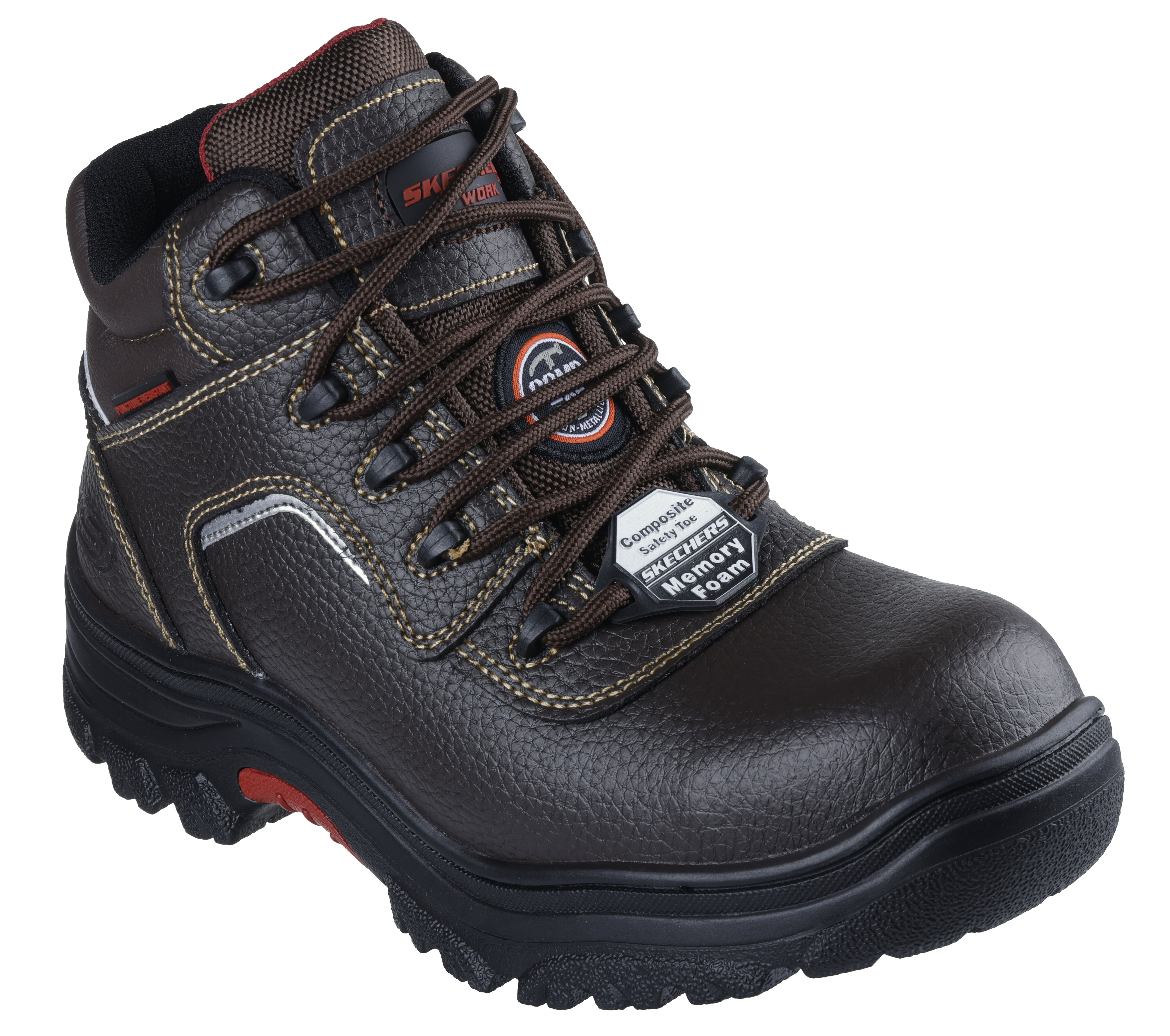 skechers work relaxed fit burgin sosder men's composite toe boot