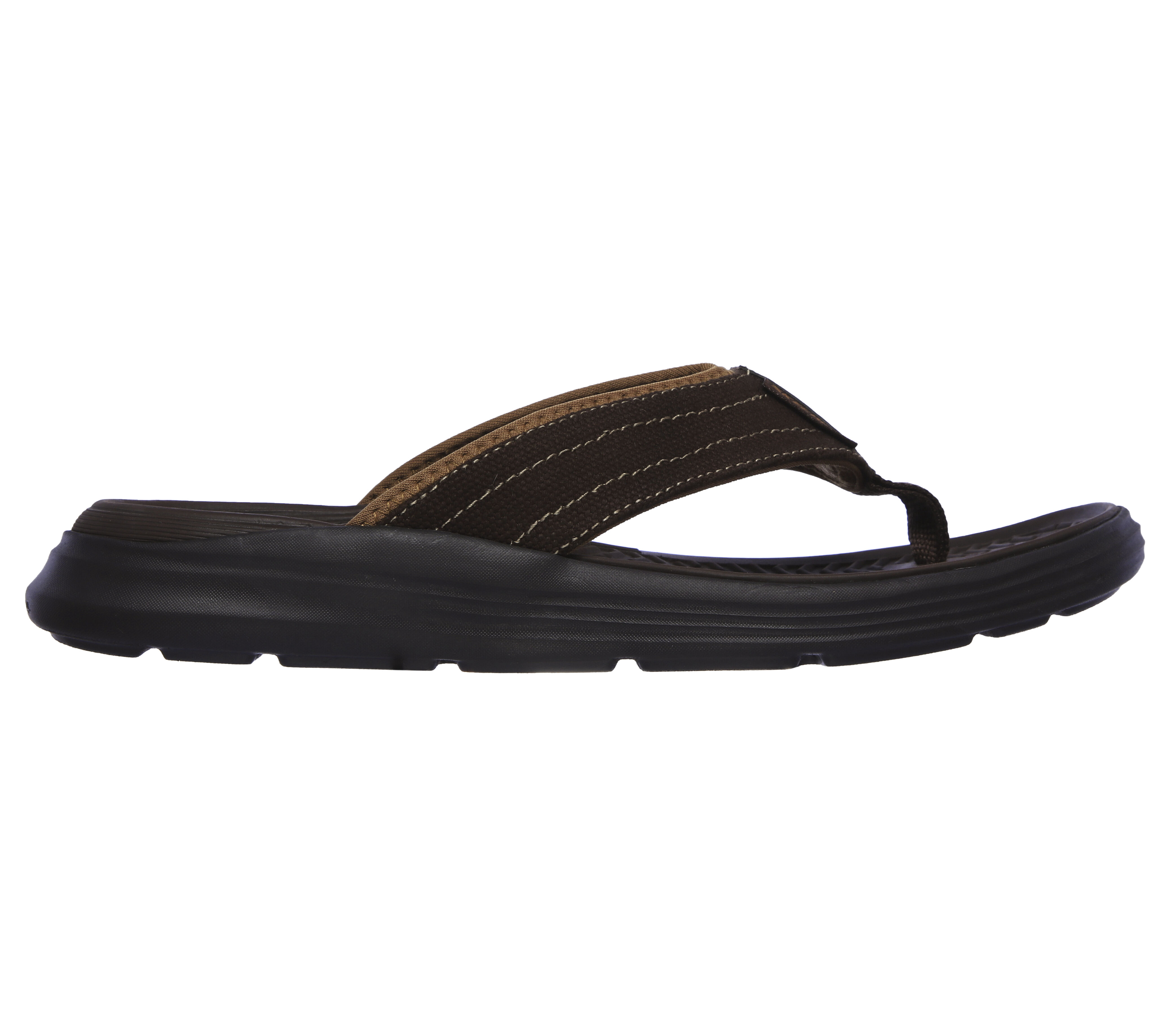 men's skechers relaxed fit memory foam flip flops