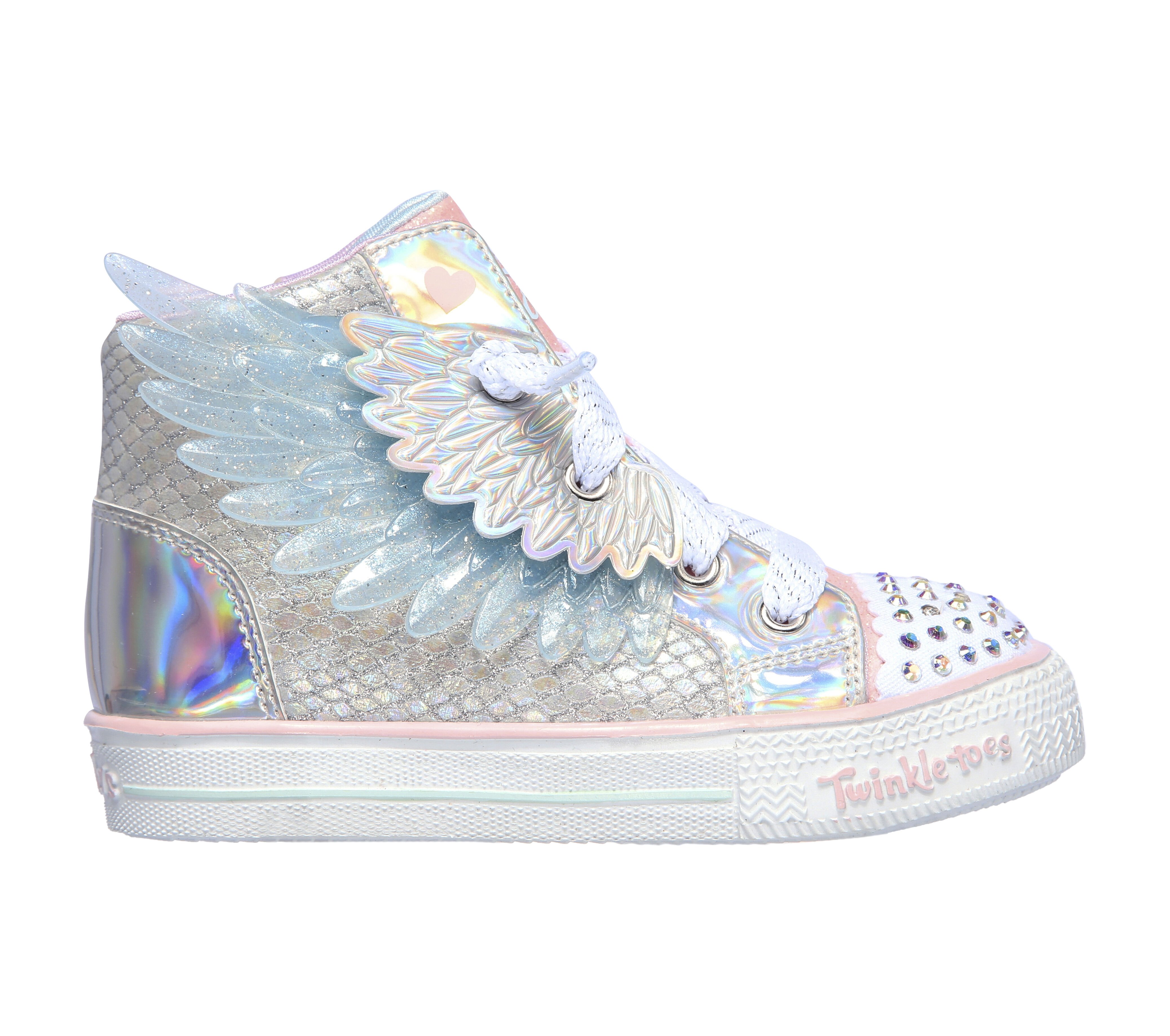 skechers twinkle toes silver