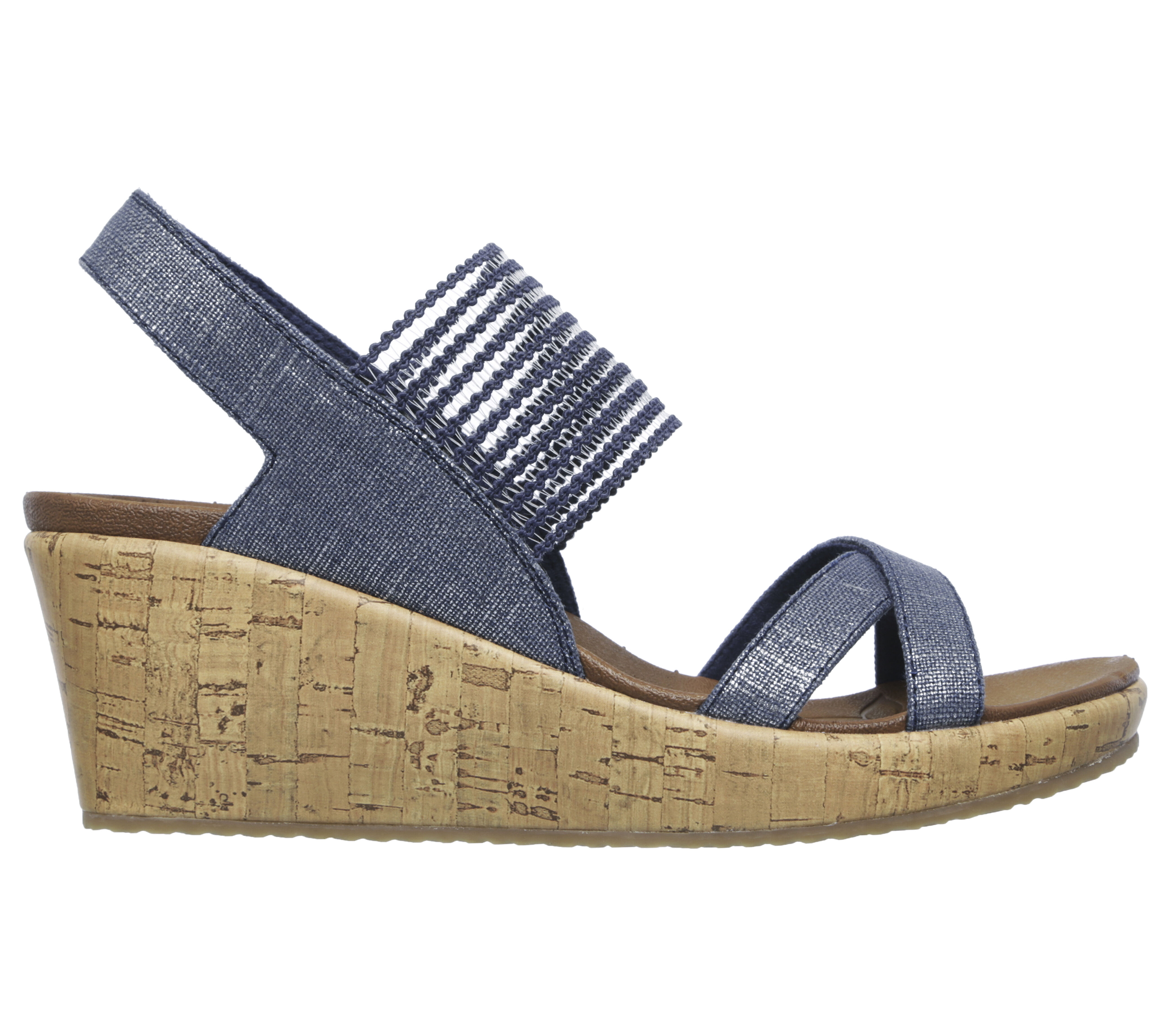 wedge heel skechers sandals